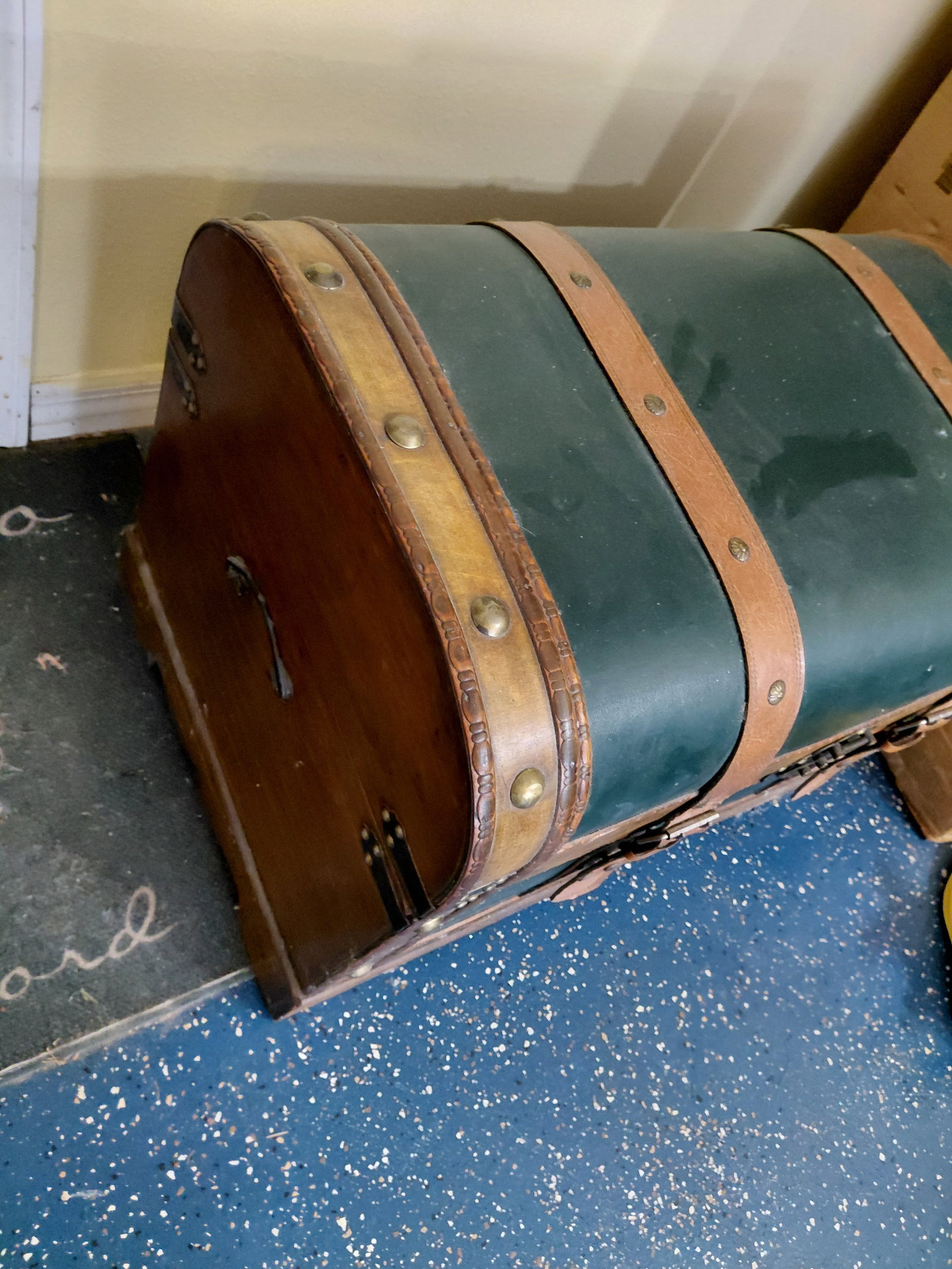Contemporary Wood Storage Trunk - 3
