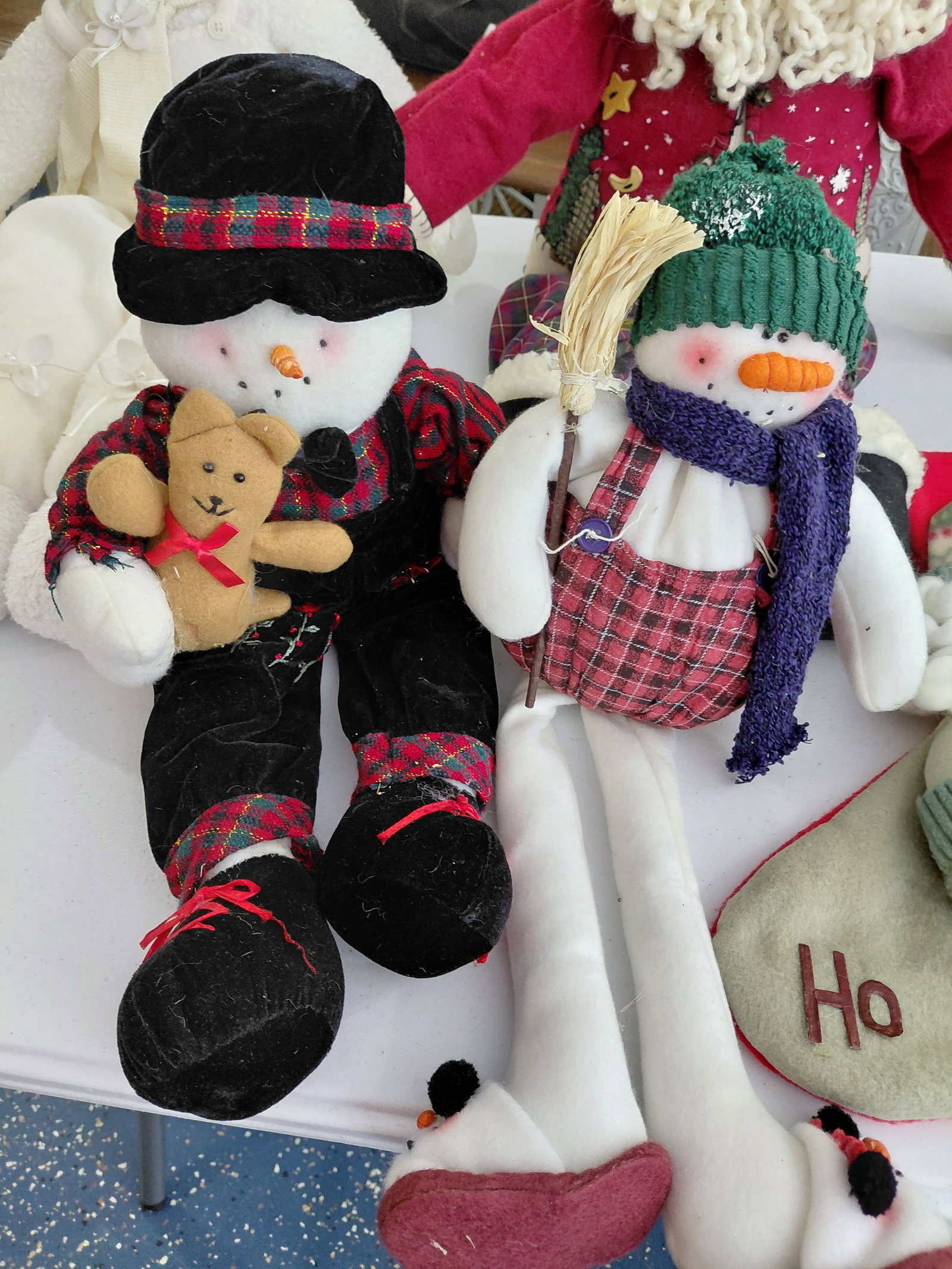 Lot of Christmas Shelf Sitters and Stockings - 4