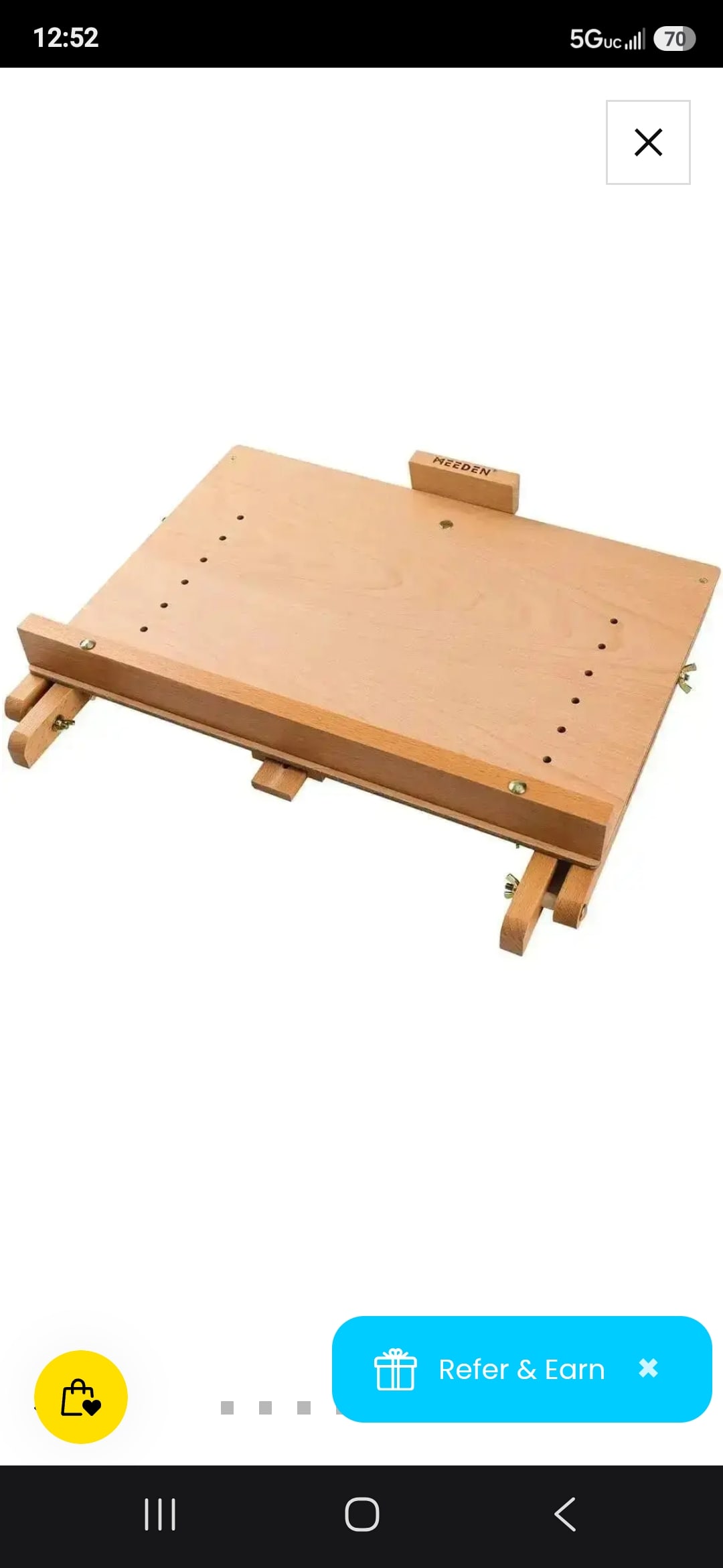 NEW in Box Meeden Adjustable Tabletop Drawing Board Easel - 10