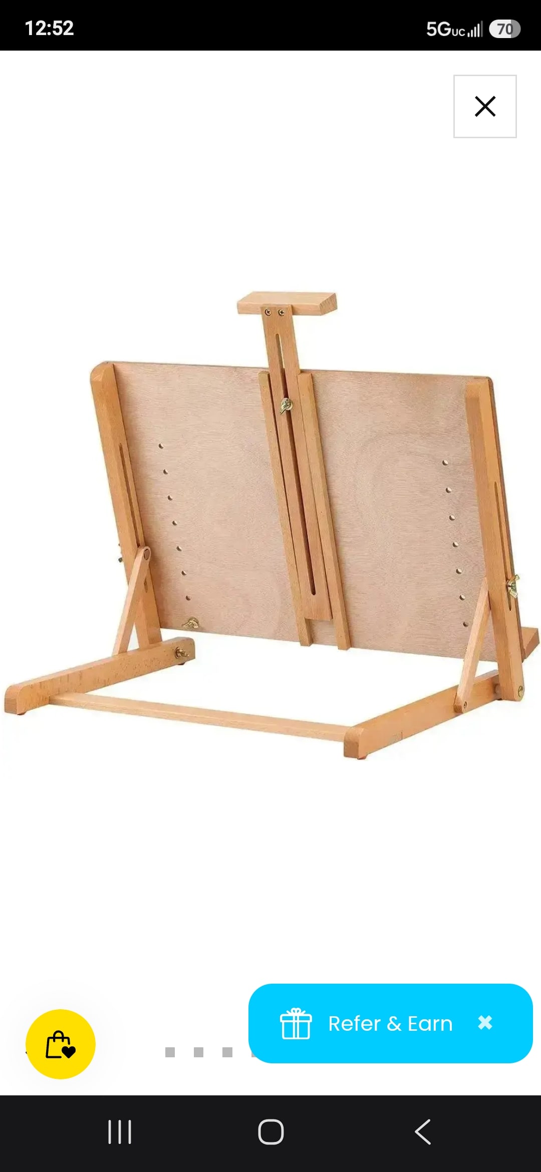 NEW in Box Meeden Adjustable Tabletop Drawing Board Easel - 11