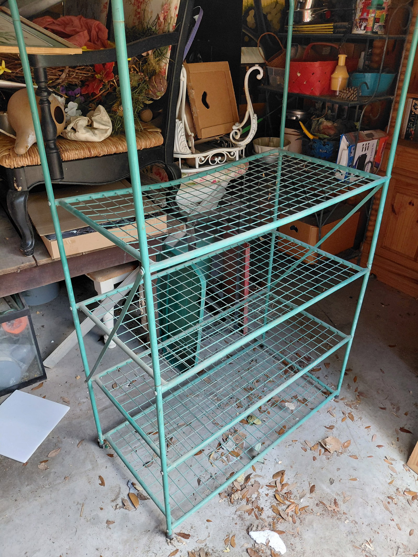 Metal Green House Rack as seen - 3