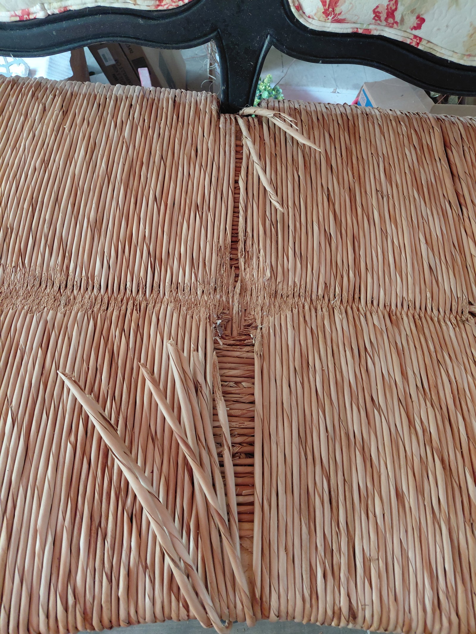 Beautiful Love Seat with Woven Seat / Wear as seen on Seat - 10