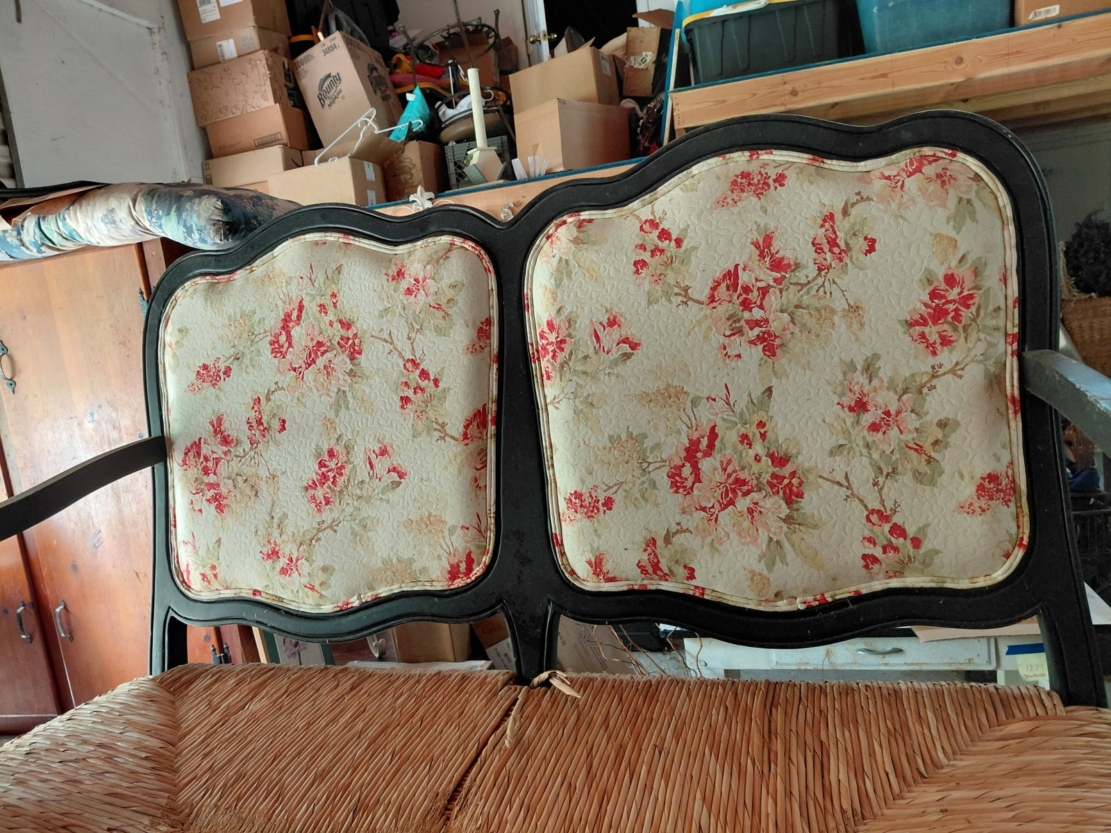 Beautiful Love Seat with Woven Seat / Wear as seen on Seat - 5