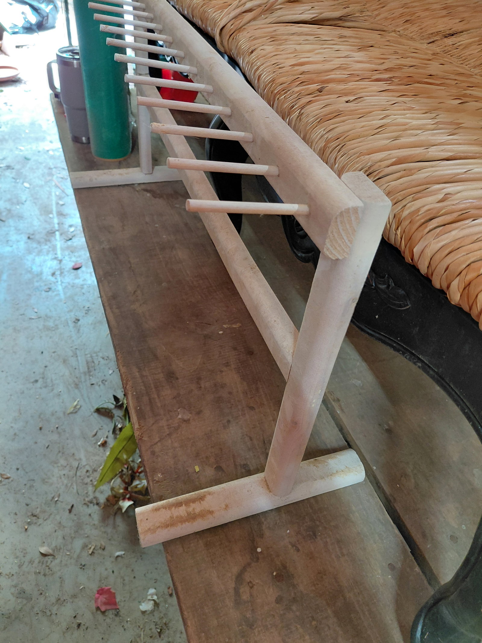 Wood Spool Rack - 3