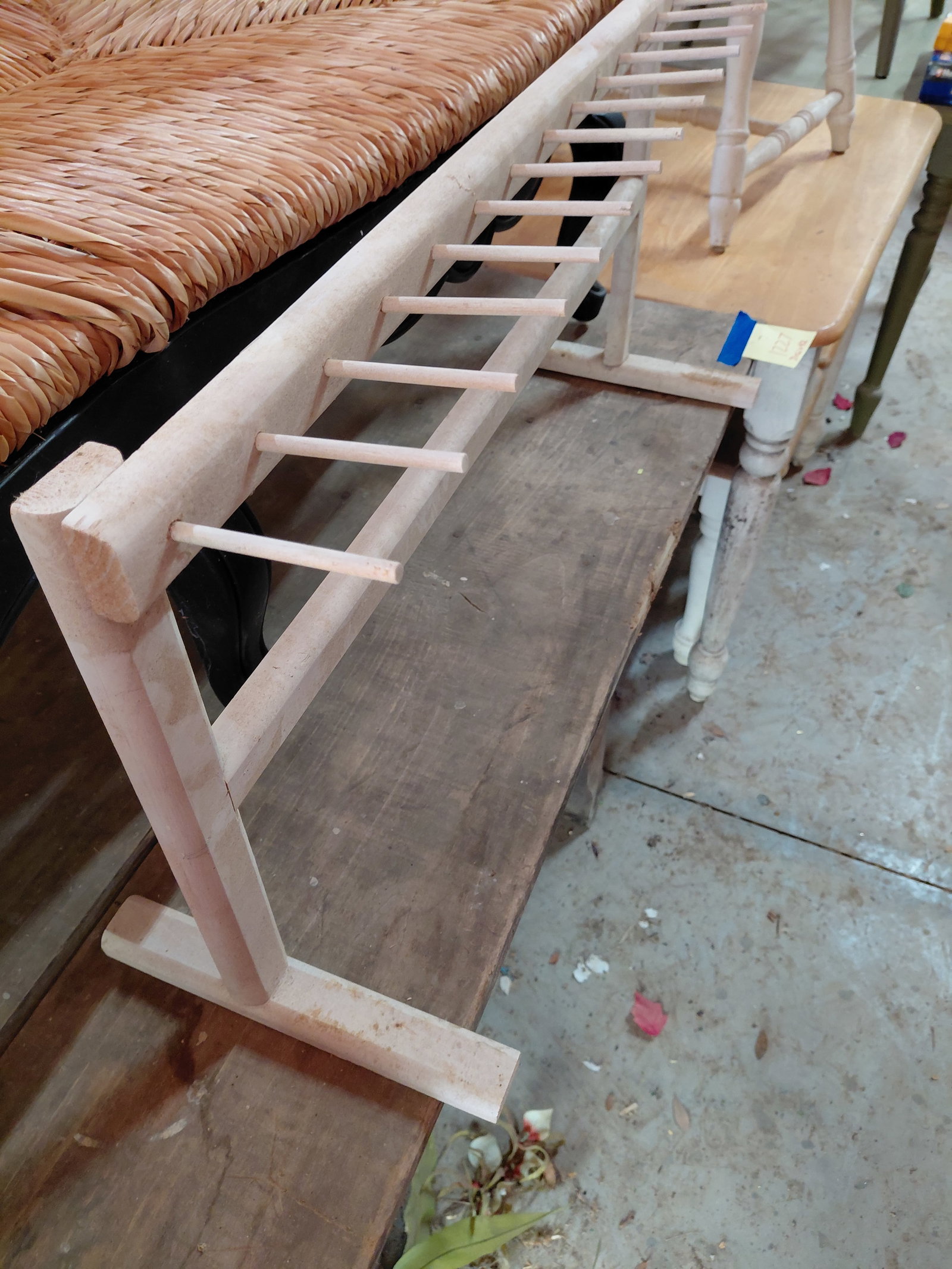 Wood Spool Rack - 4
