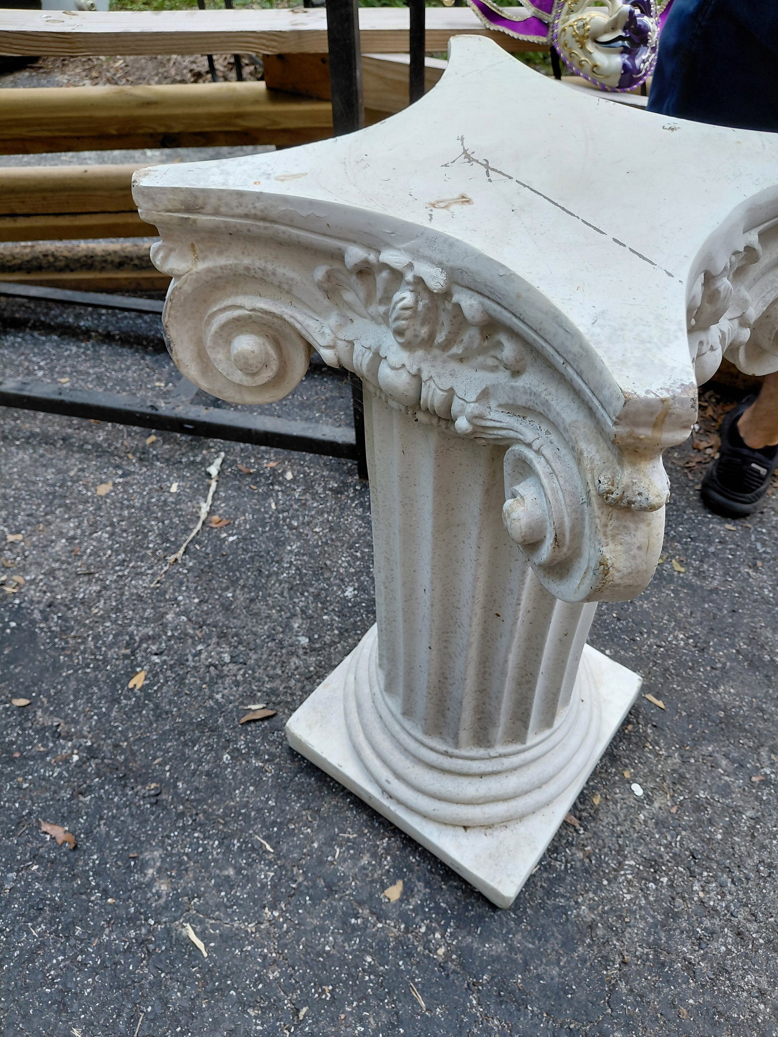 Roman Style Column Plant Stand - 4