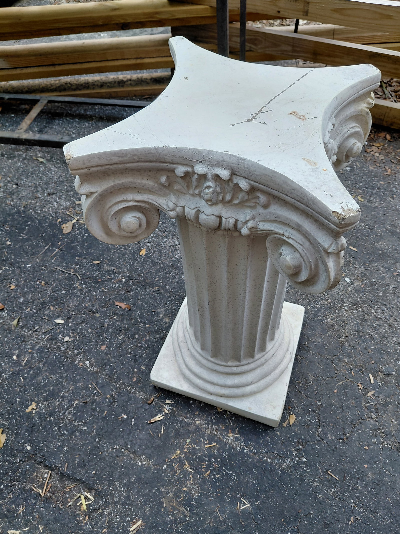 Roman Style Column Plant Stand - 5