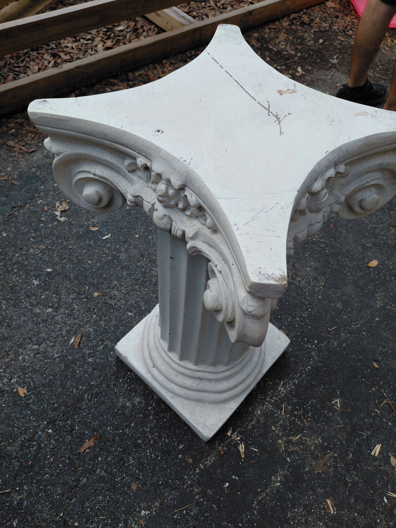 Roman Style Column Plant Stand - 6