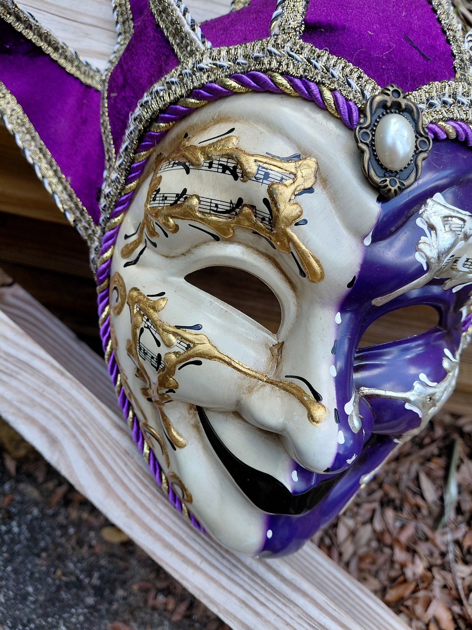 Mardi Gras Mask / Crack as seen but not visible - 4