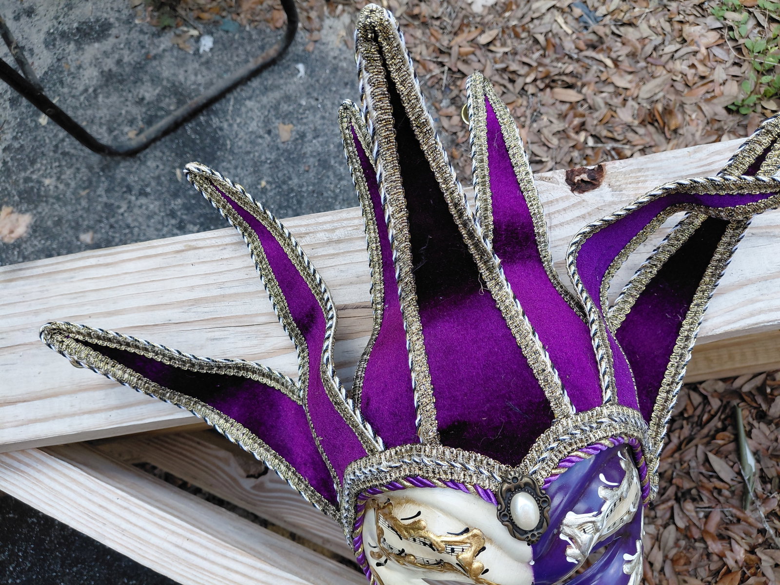 Mardi Gras Mask / Crack as seen but not visible - 6