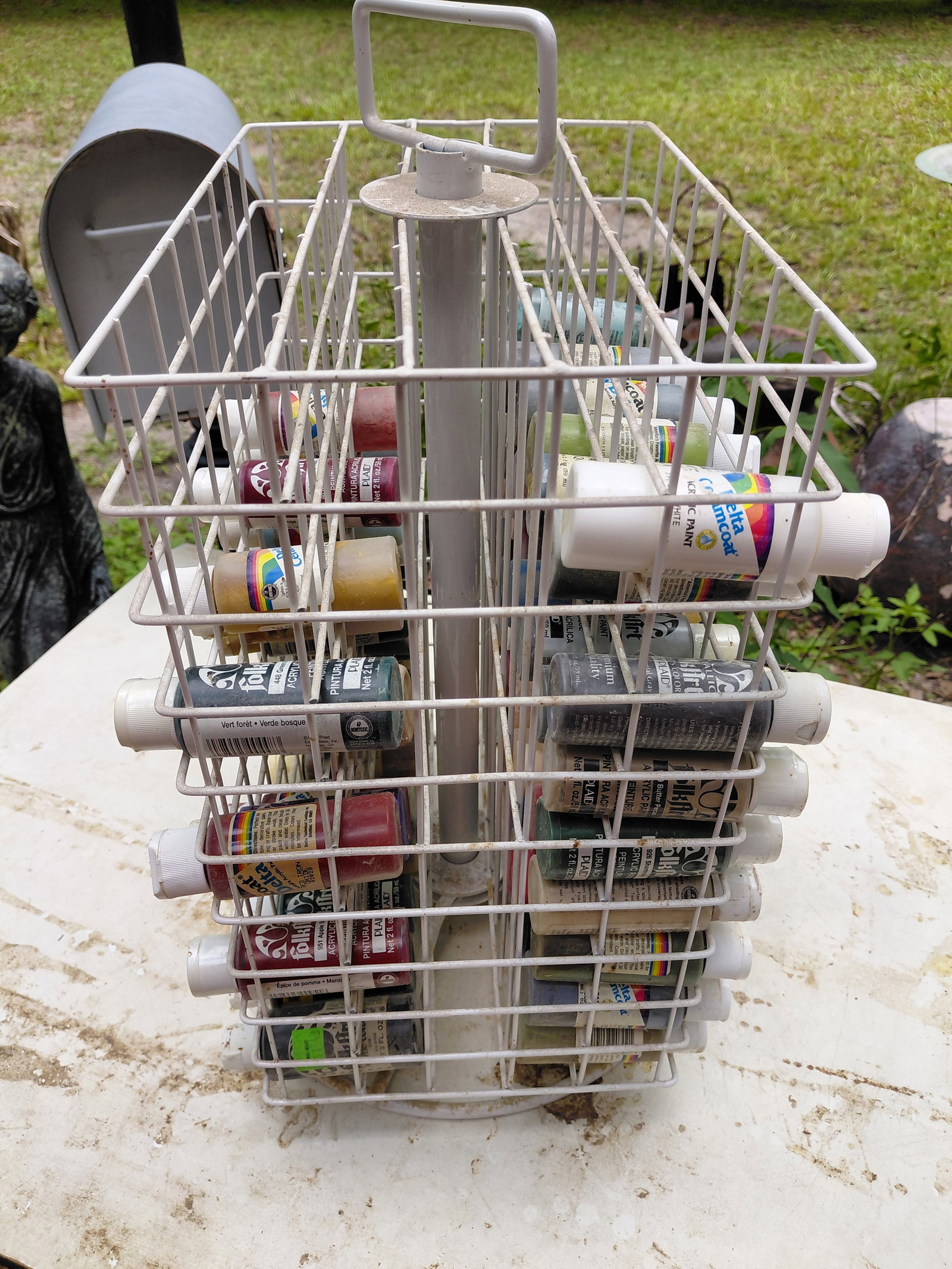 Paint Rack and Paint / as seen/ Paint is all still good - 2