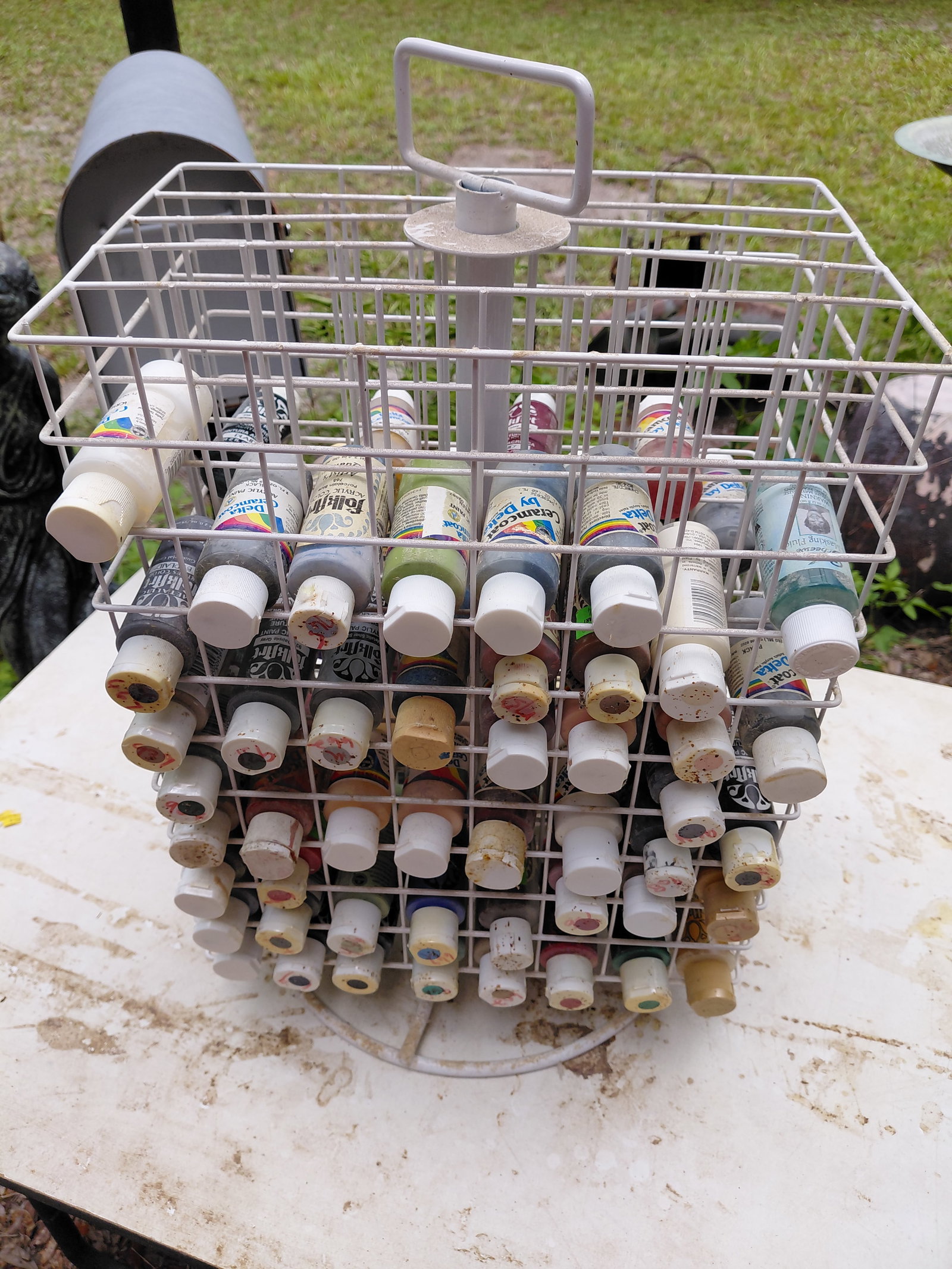 Paint Rack and Paint / as seen/ Paint is all still good - 4