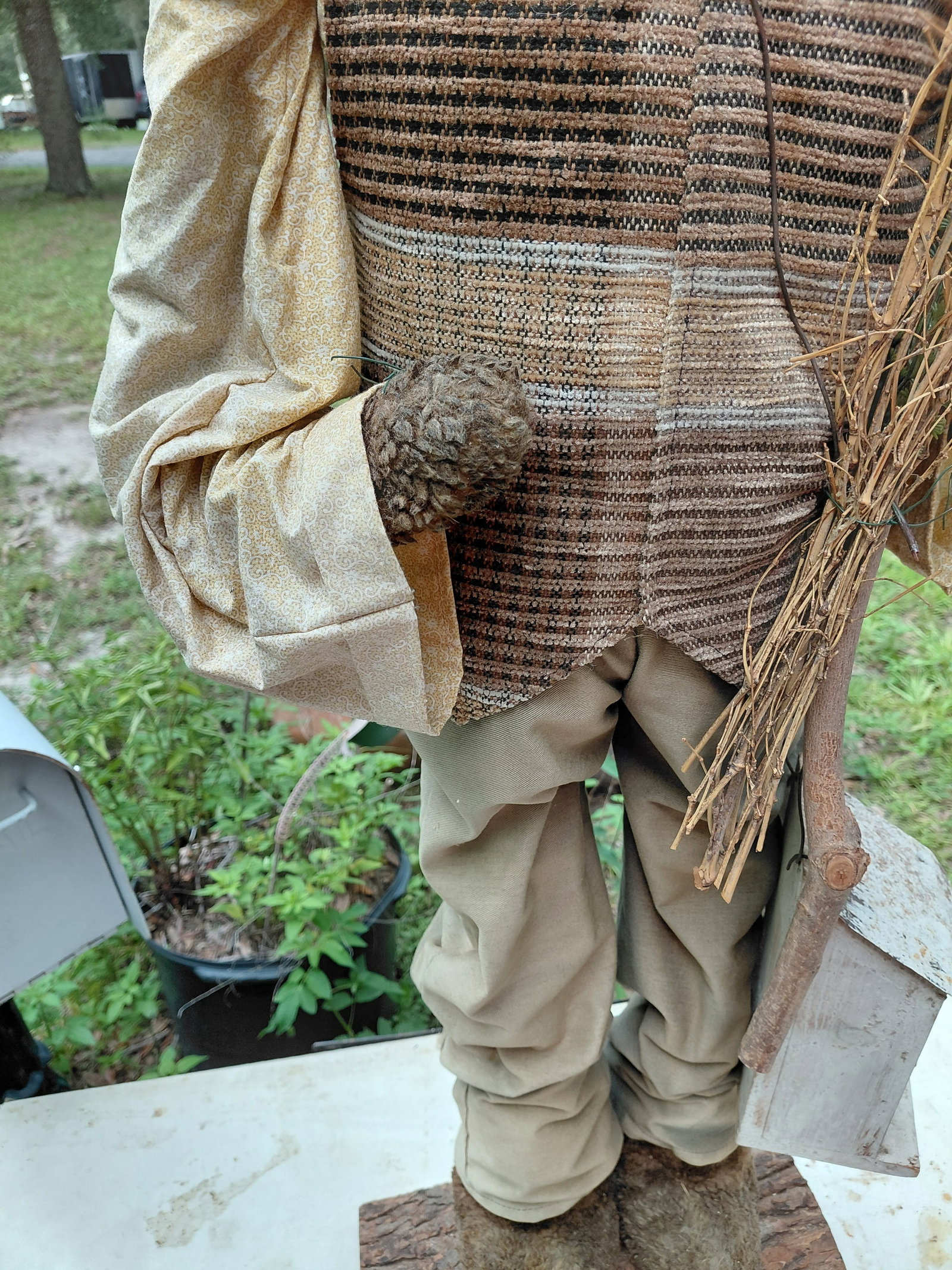 Large Bunny Rabbit Farmer Figure as seen - 6