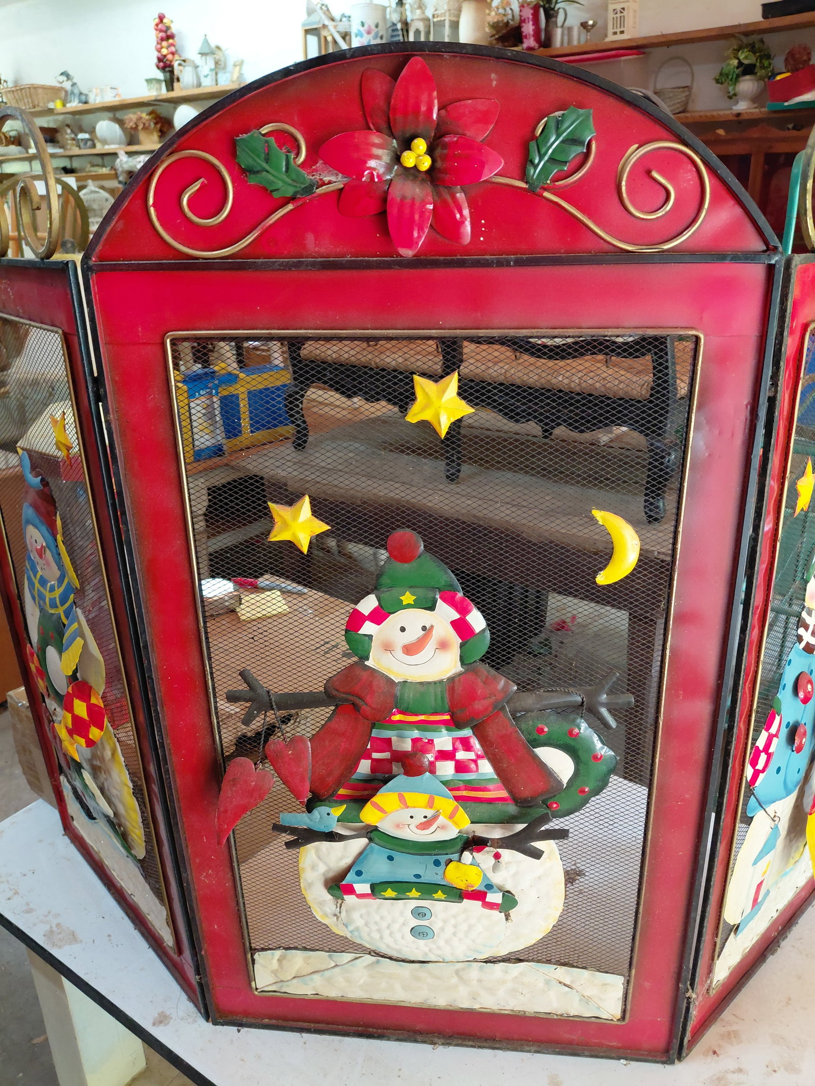 Christmas Themed Fireplace Screen - 3