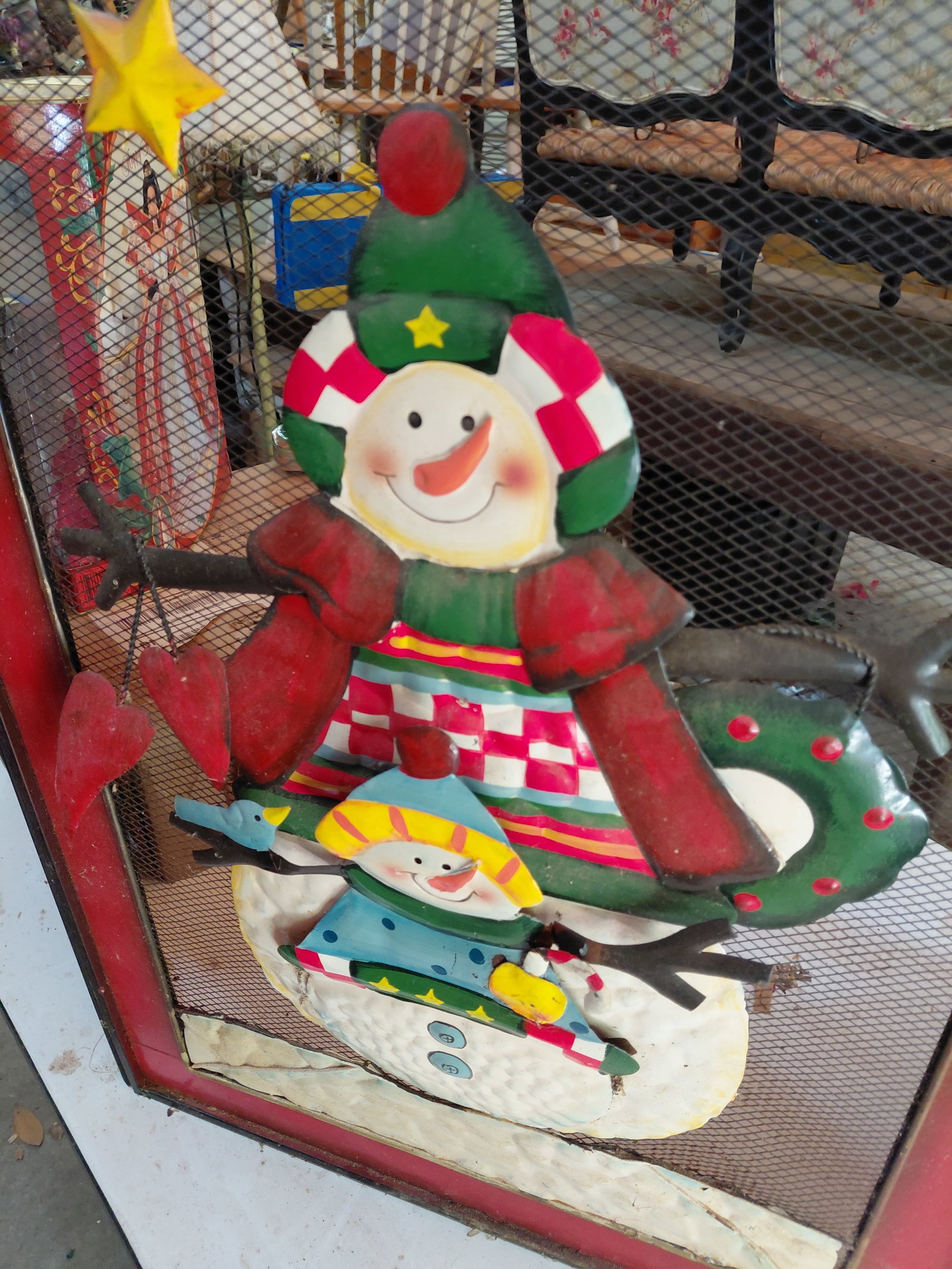 Christmas Themed Fireplace Screen - 4
