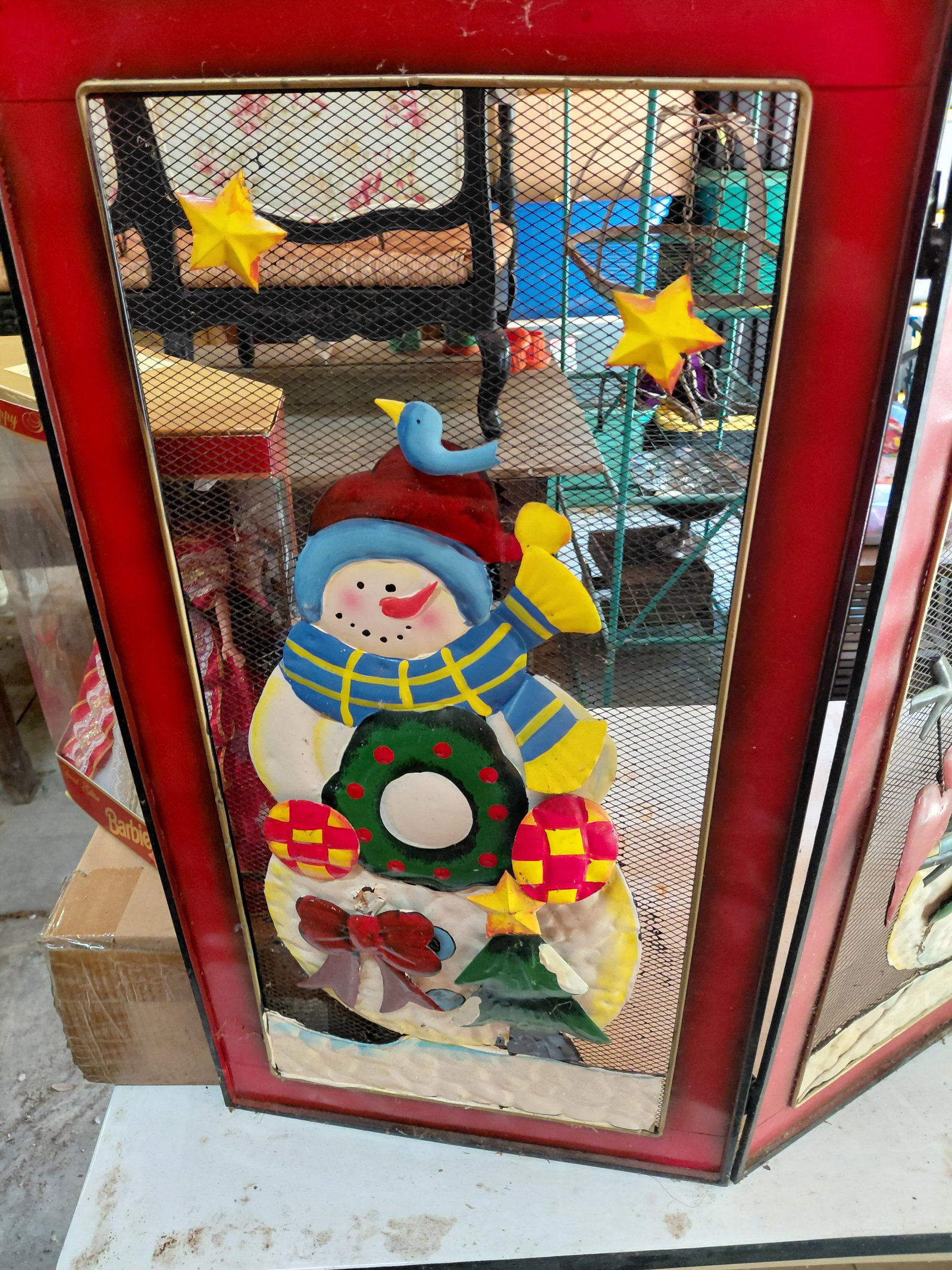 Christmas Themed Fireplace Screen - 6