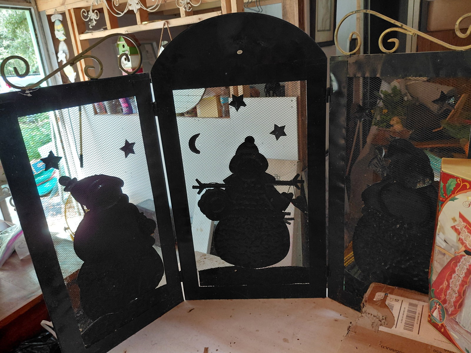Christmas Themed Fireplace Screen - 7