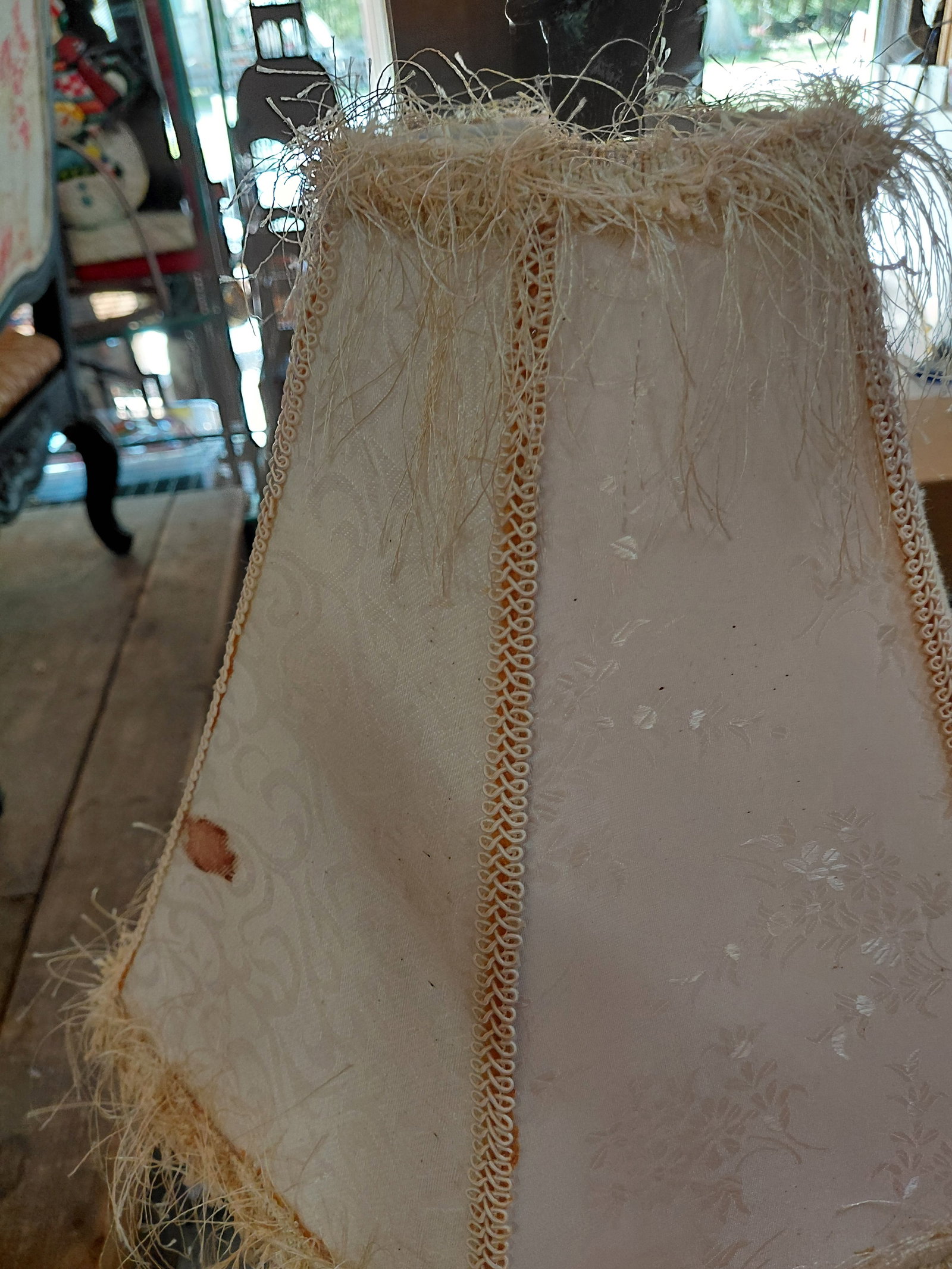 Tall Ornate Floor Lamp / As seen some wear needs a good cleaning - 7