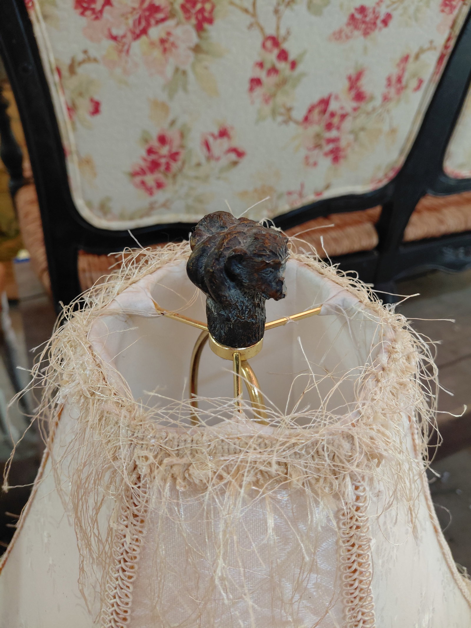 Tall Ornate Floor Lamp / As seen some wear needs a good cleaning - 8