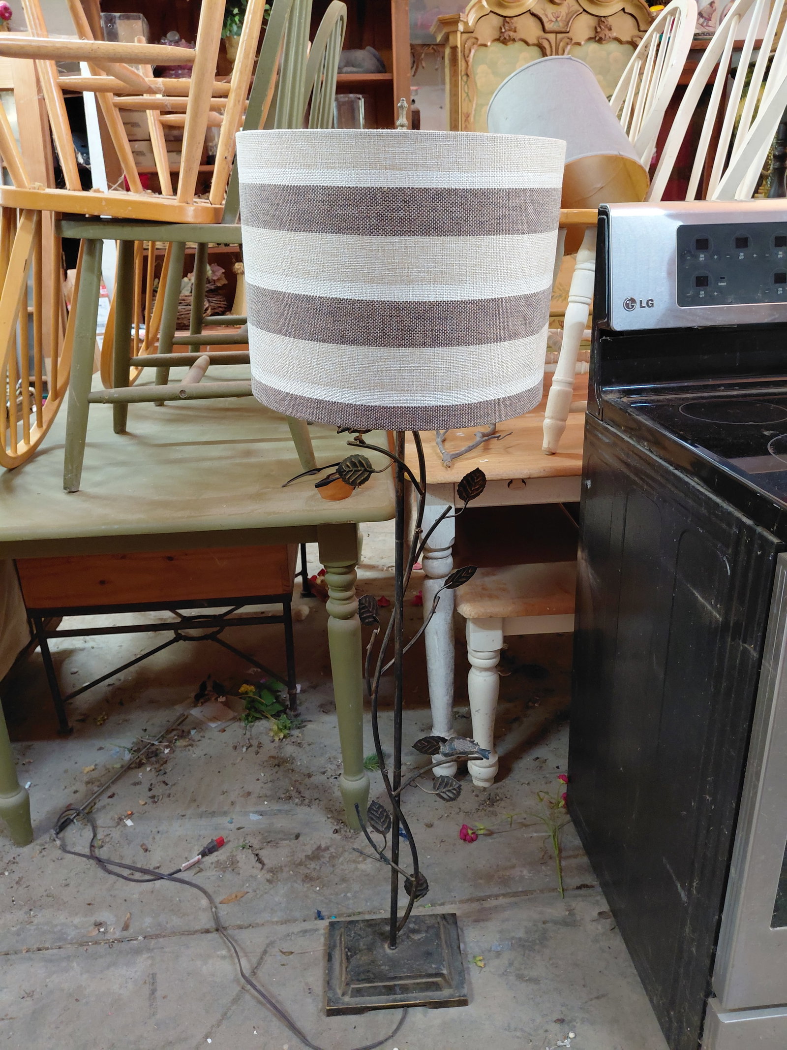 Large Metal Floor Lamp (1 of 7)