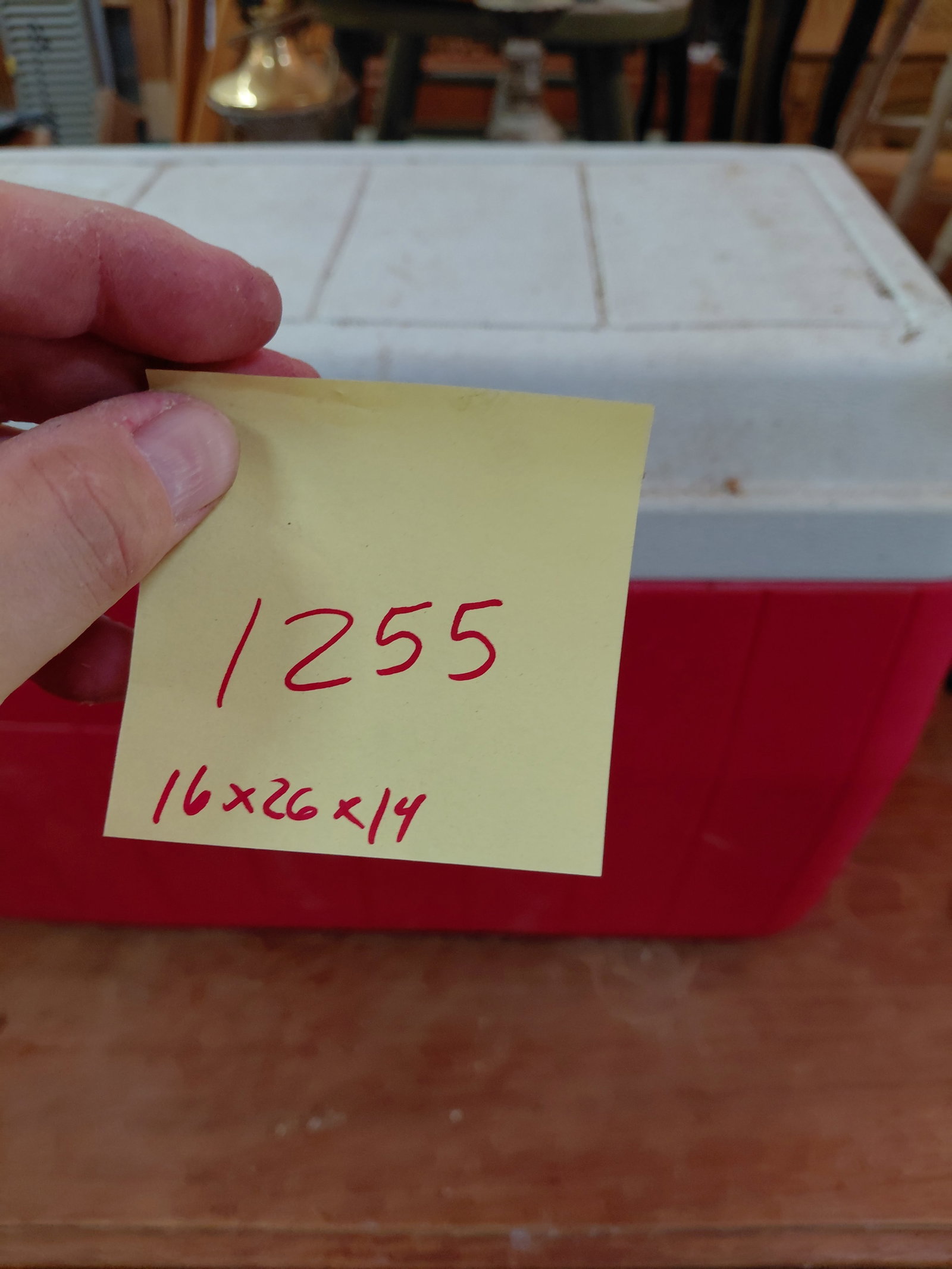 Red Coleman Chest Cooler - 2