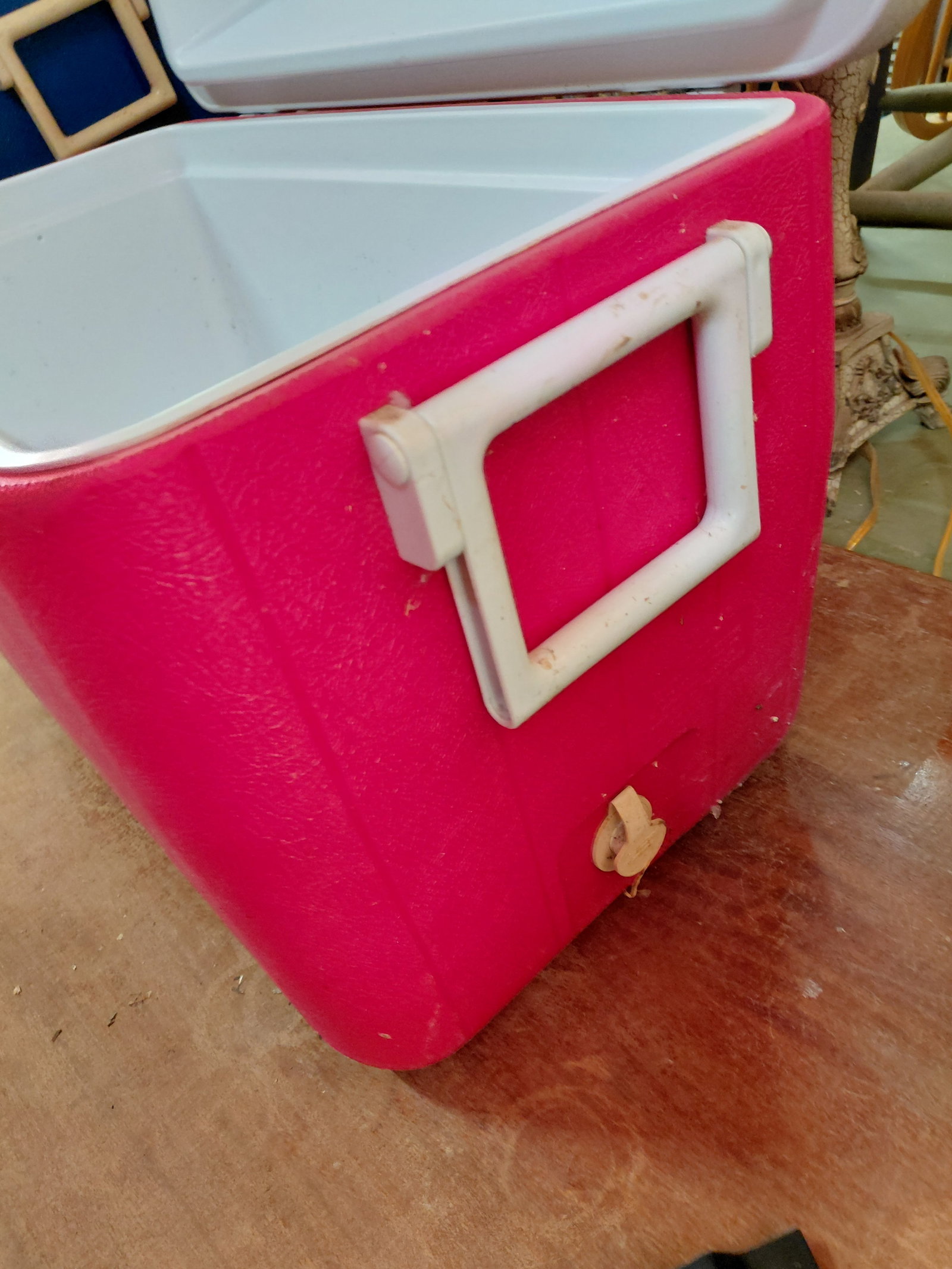 Red Coleman Chest Cooler - 5