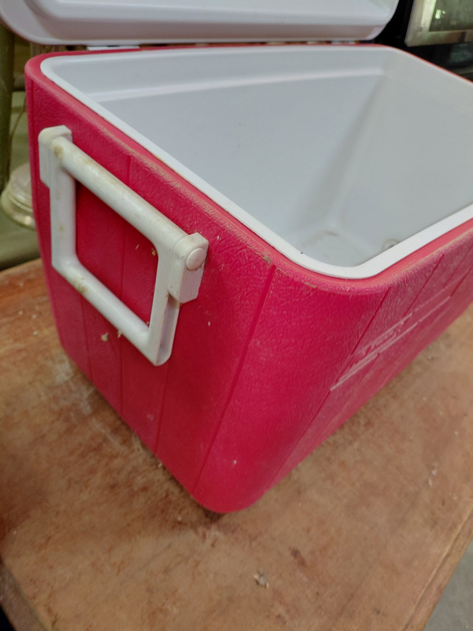 Red Coleman Chest Cooler - 6