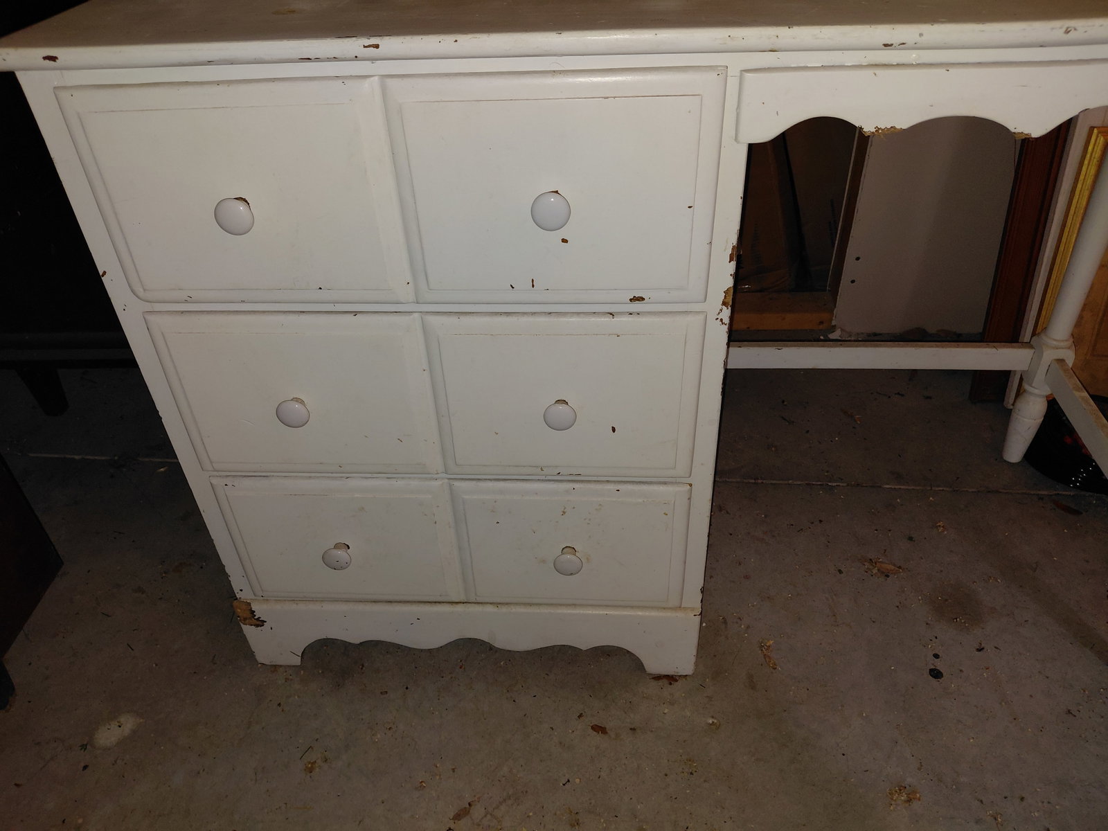 Mid Century French Provential Style Desk - 4