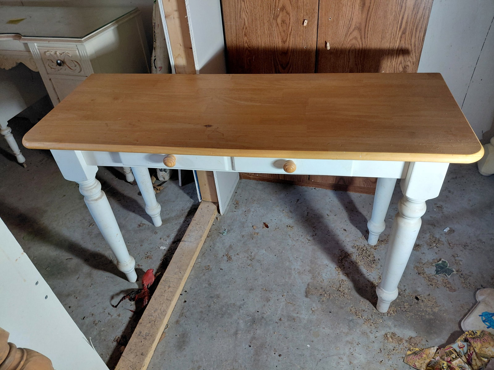 Country Farmhouse Console Table / Matches Lot 1262 (1 of 7)