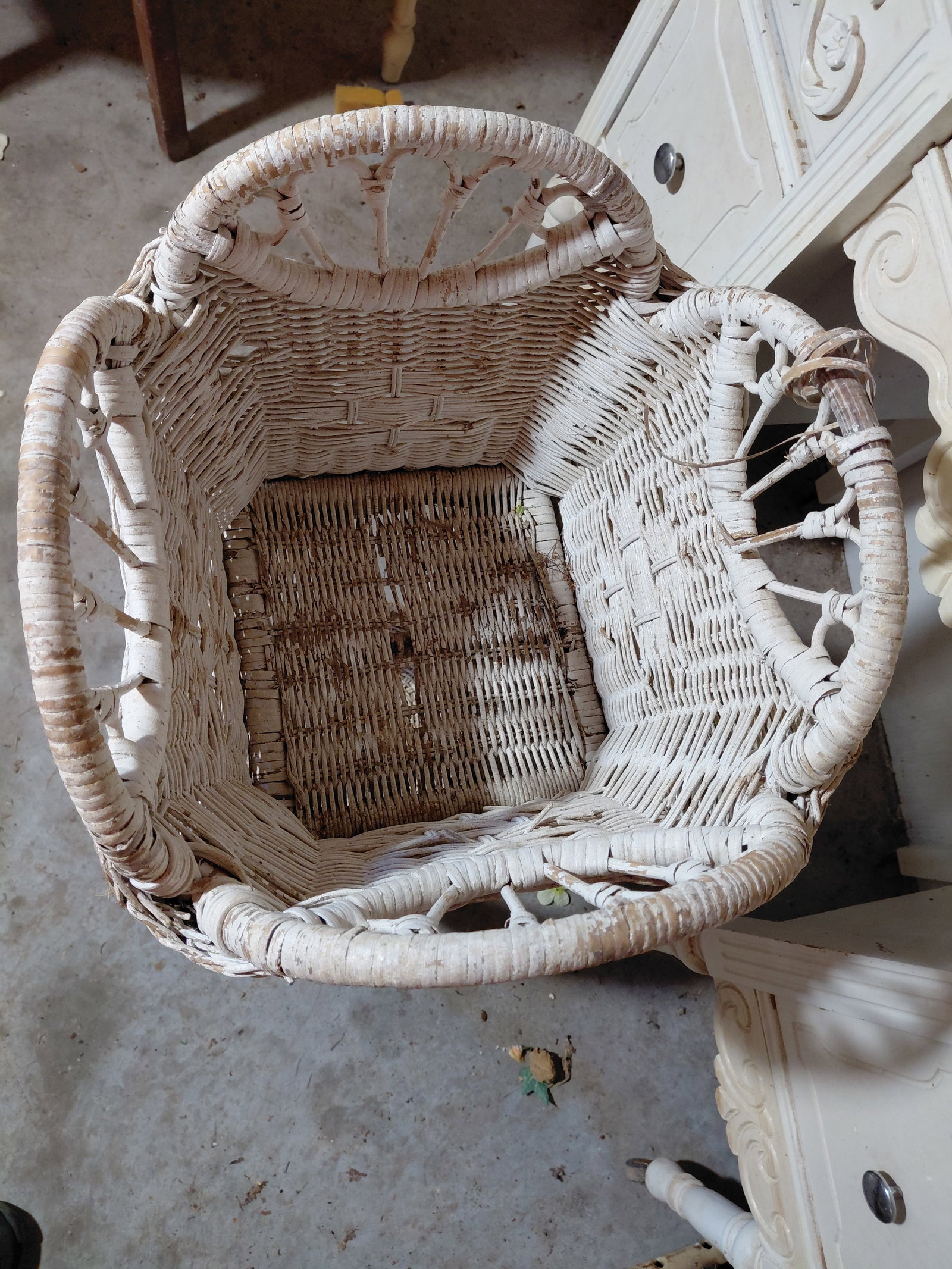 Vintage Wicker Plant Stand - 3