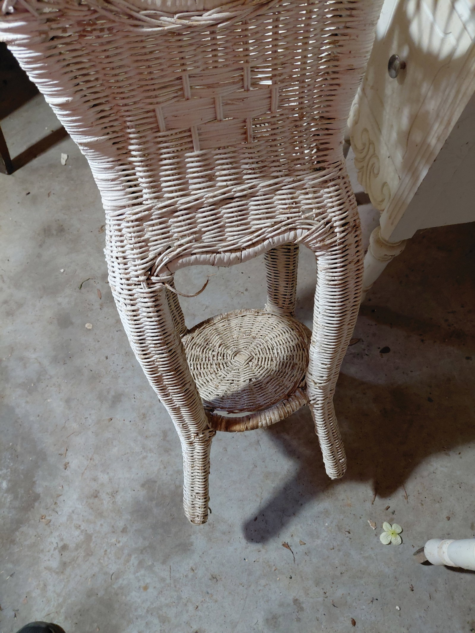 Vintage Wicker Plant Stand - 5
