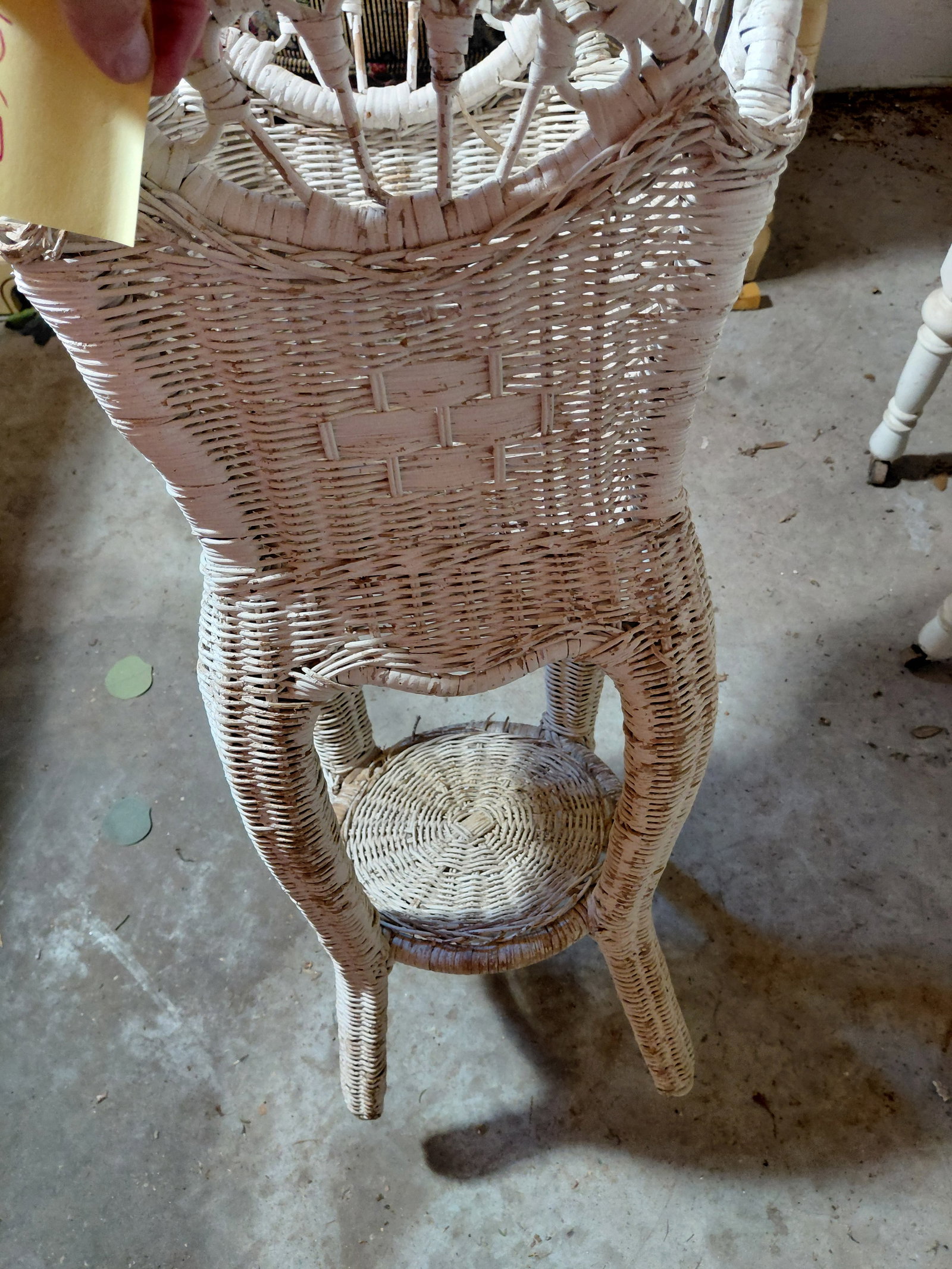 Vintage Wicker Plant Stand - 6