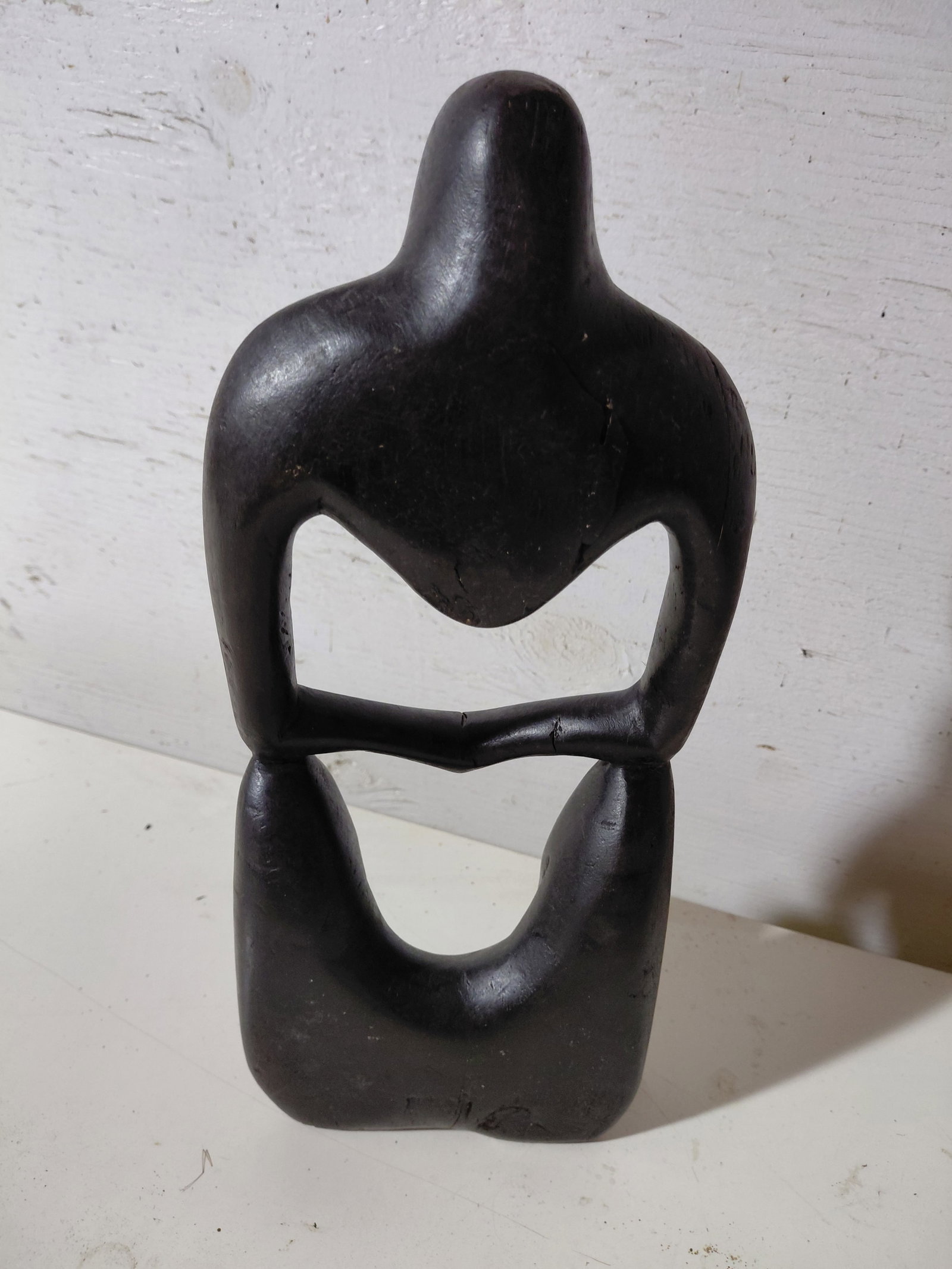 Carved Wood Modern Art Sculpture - 5