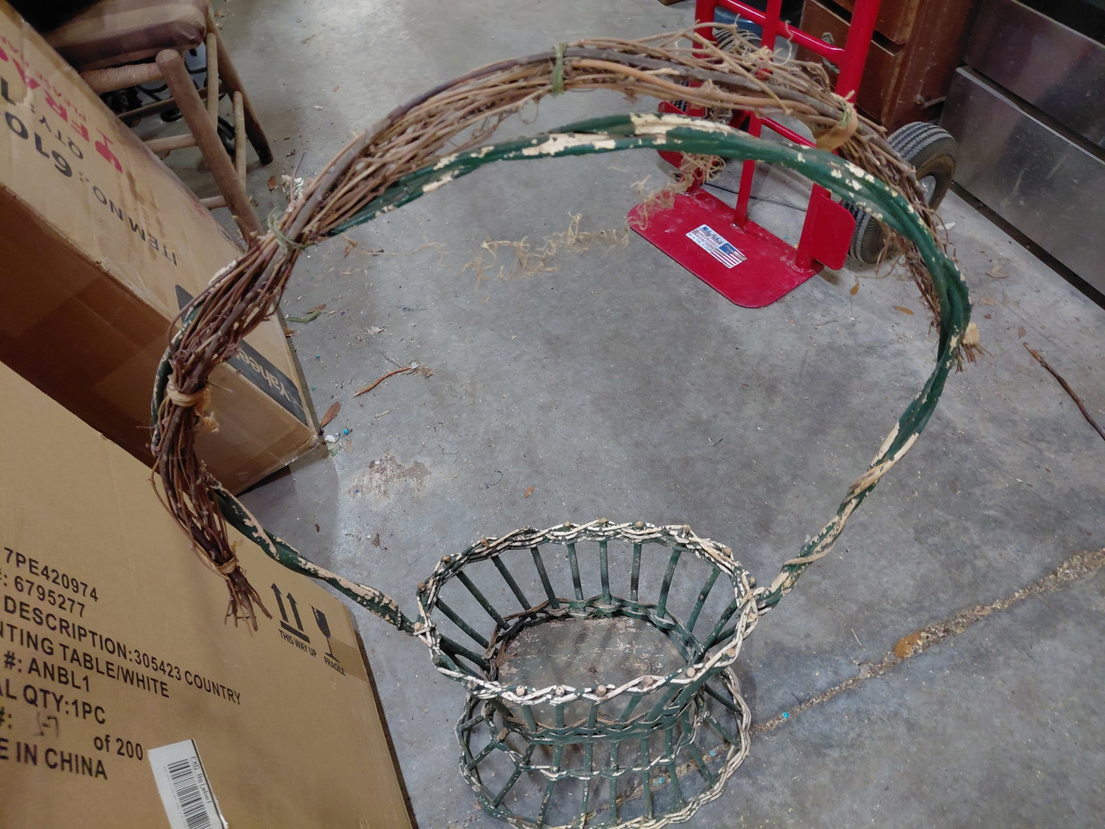 Large Wicker Plant Stand/Basket - 3