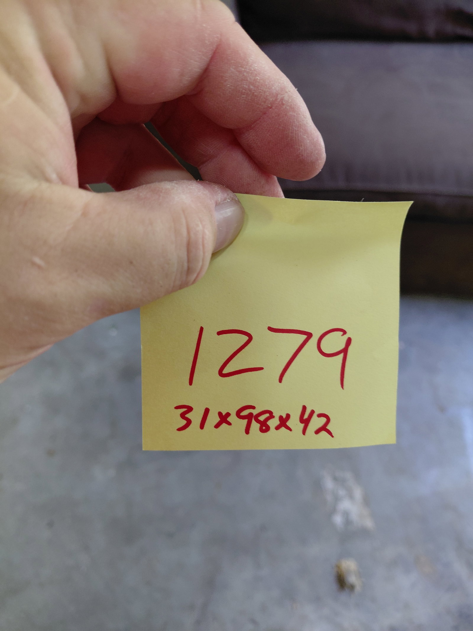 Large Cindy Crawford Home Couch / Needs a good Vacuming / as seen - 2