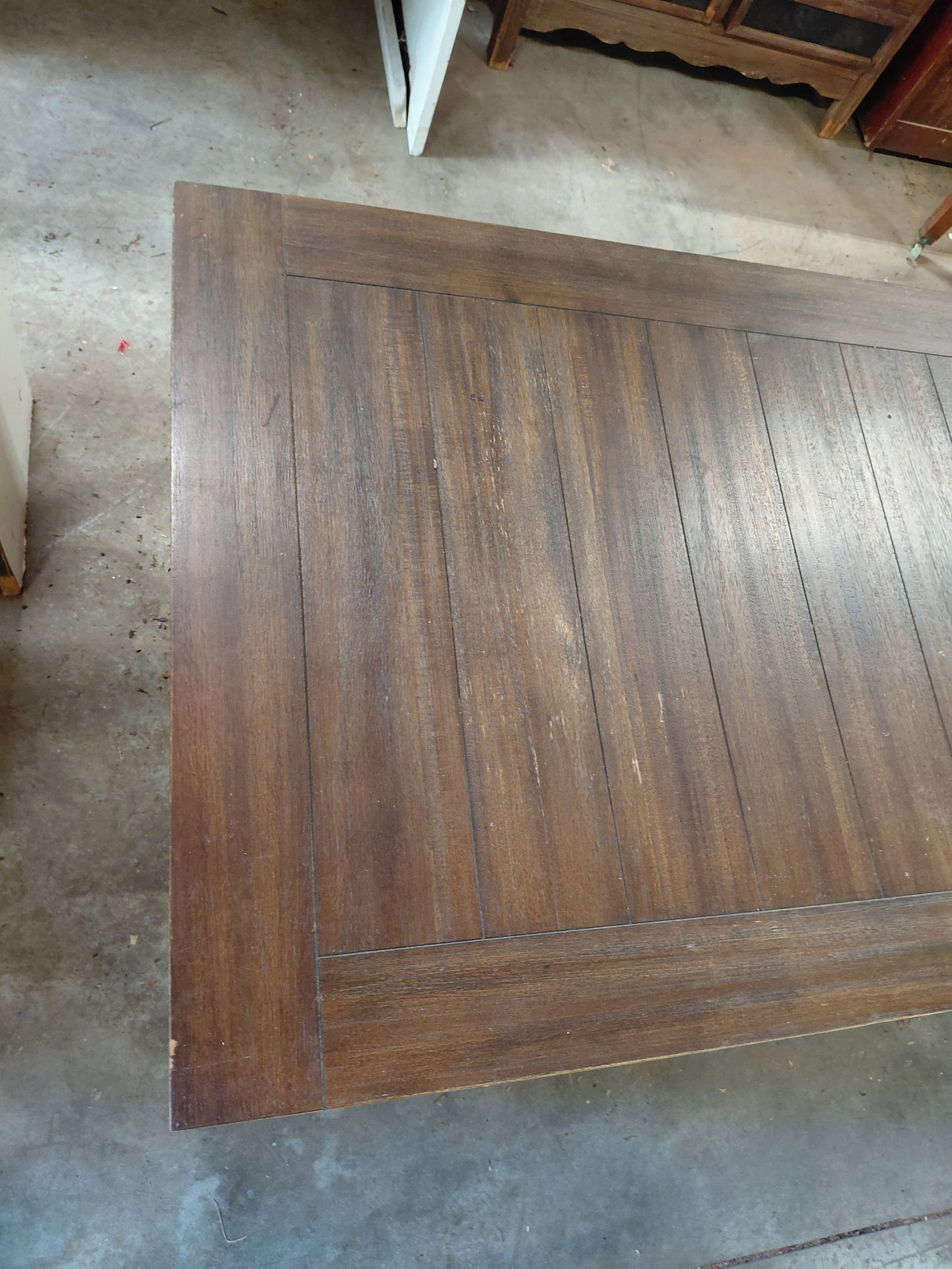 Large Country Farmhouse Coffee Table with Drawers at each end / some wear as seen in photos - 3