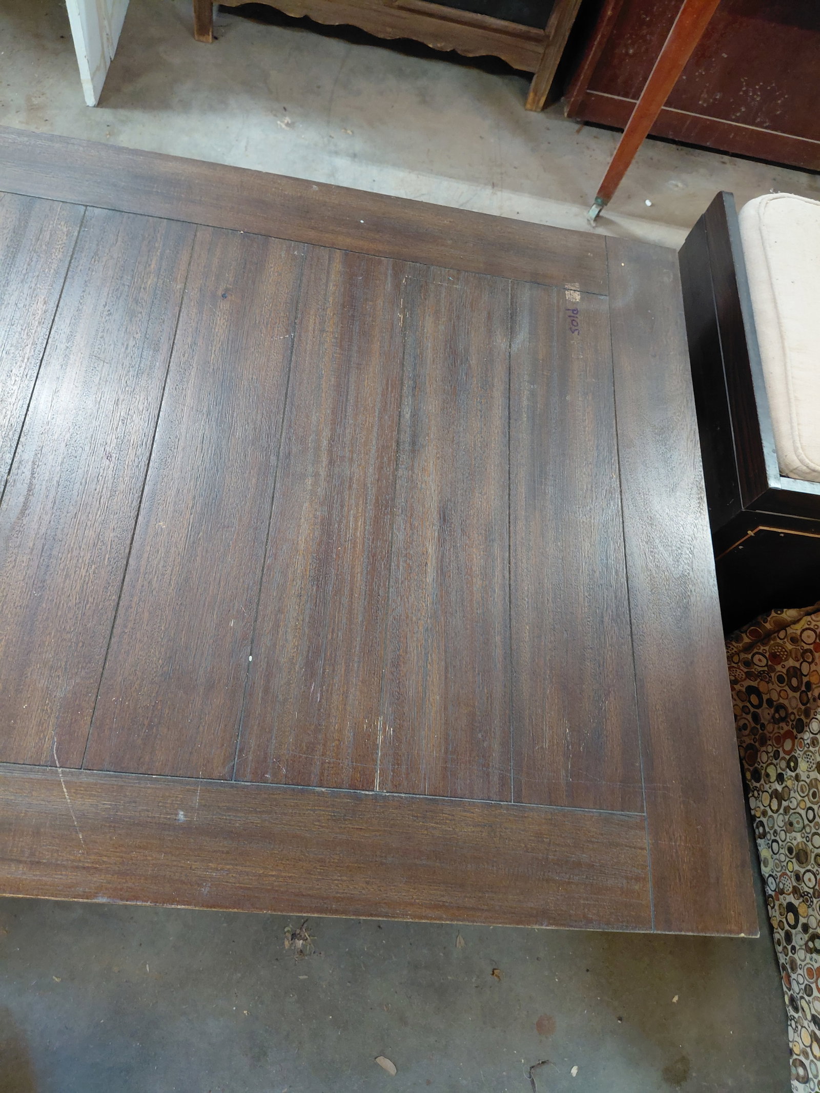 Large Country Farmhouse Coffee Table with Drawers at each end / some wear as seen in photos - 4