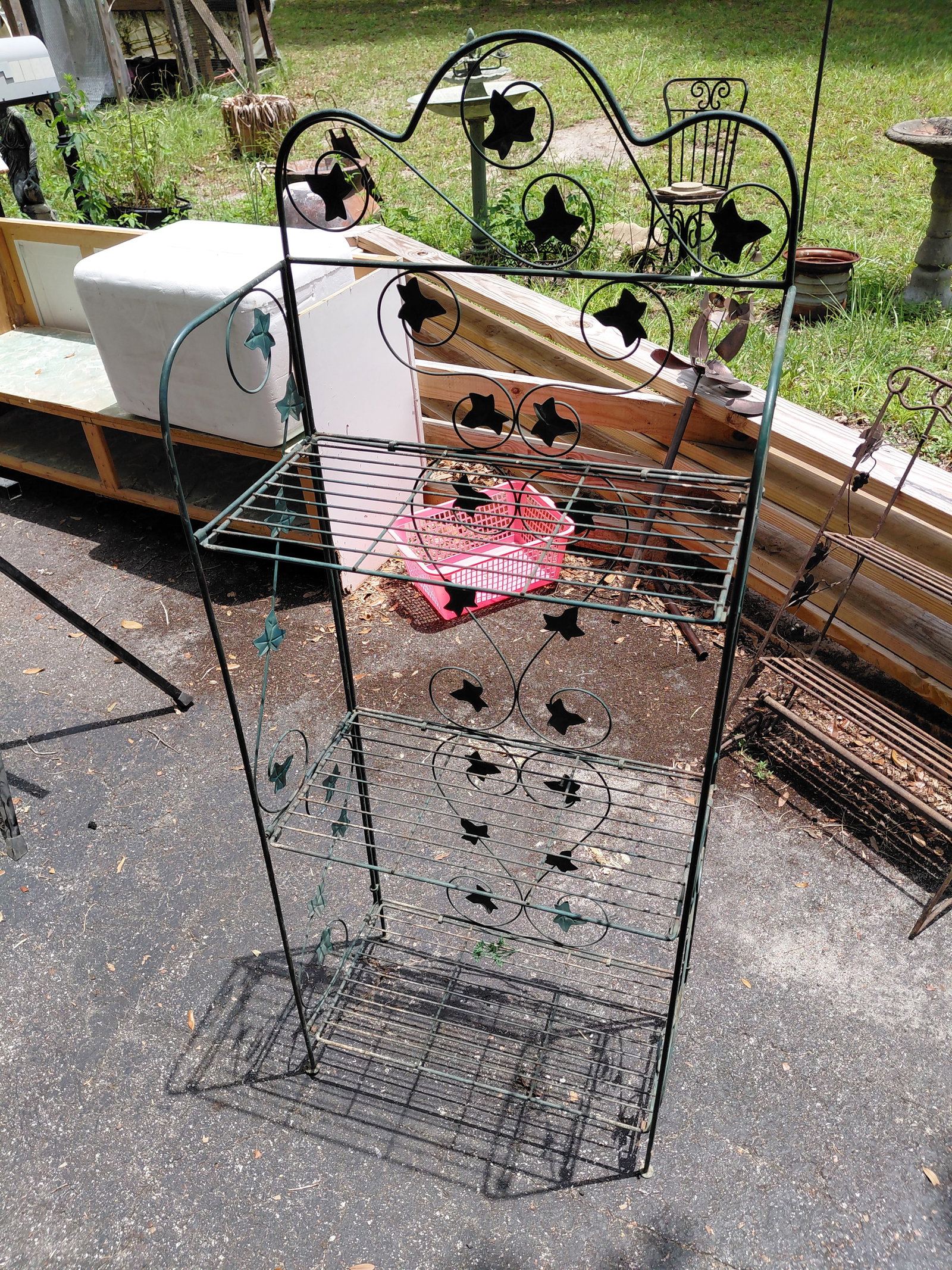 Folding Metal Plant Stand - 2