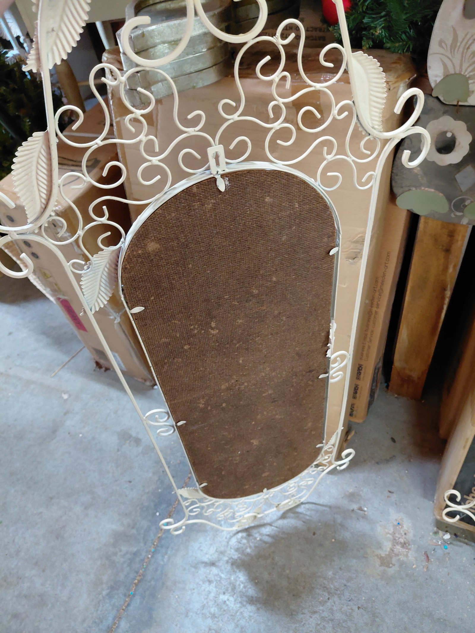 Ornate Pair of Metal Framed Mirrors - 7