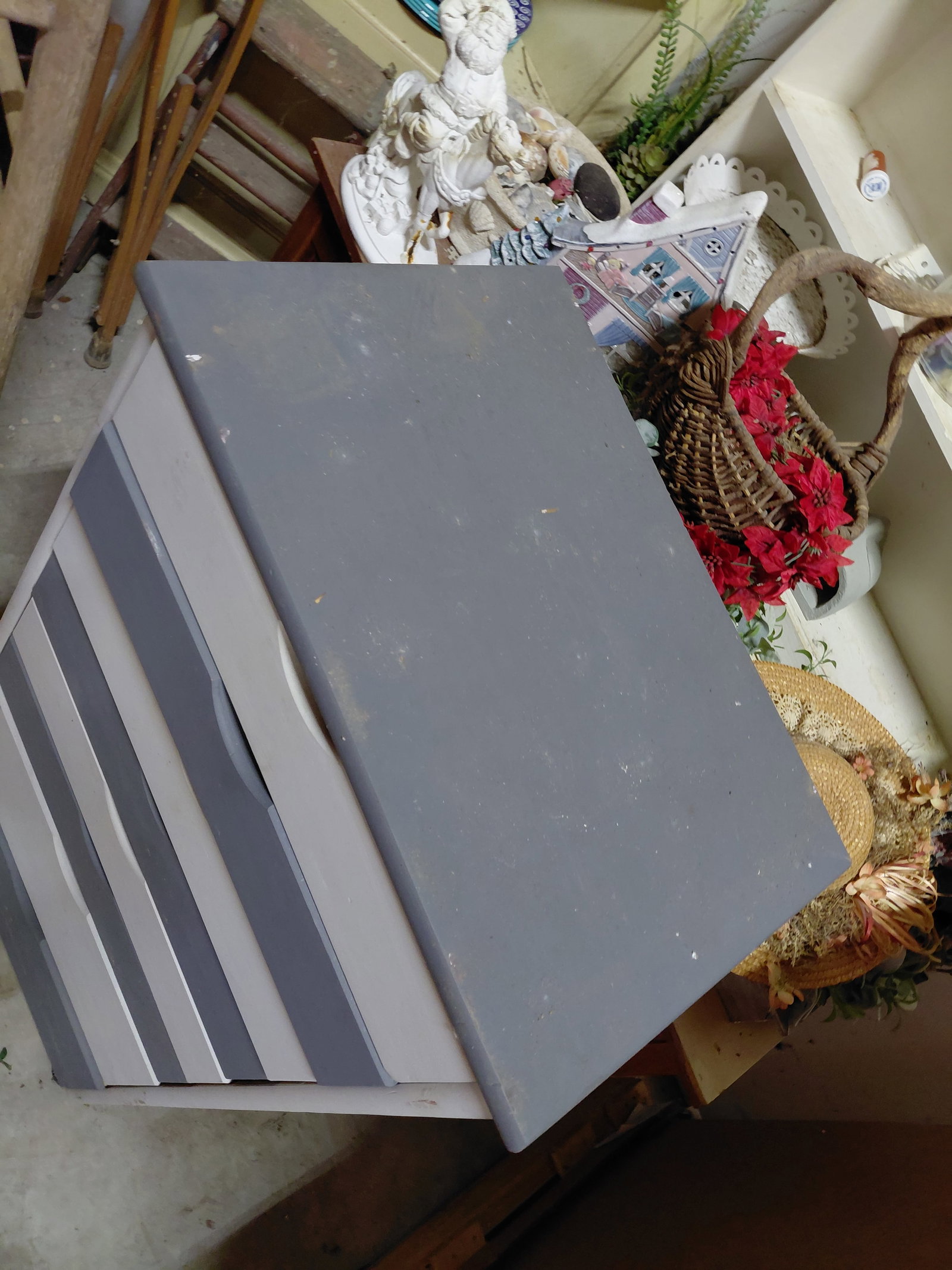 Unique Wood 8 Drawer Cabinet on Wheels - 3