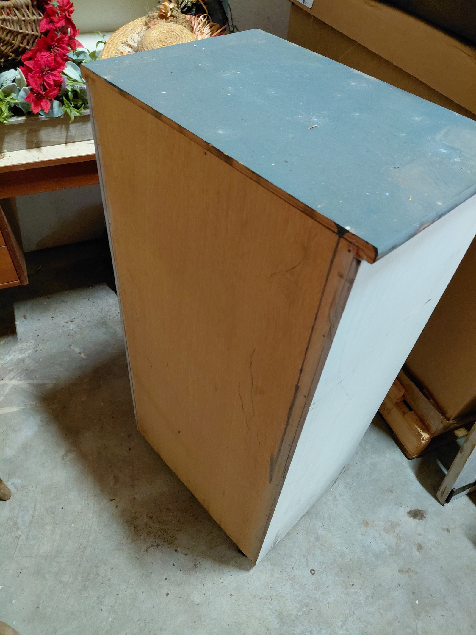 Unique Wood 8 Drawer Cabinet on Wheels - 6