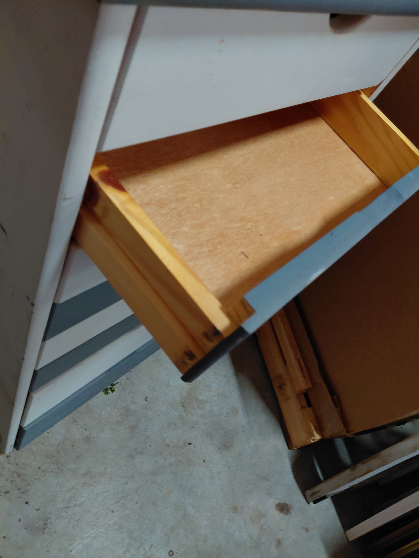 Unique Wood 8 Drawer Cabinet on Wheels - 7