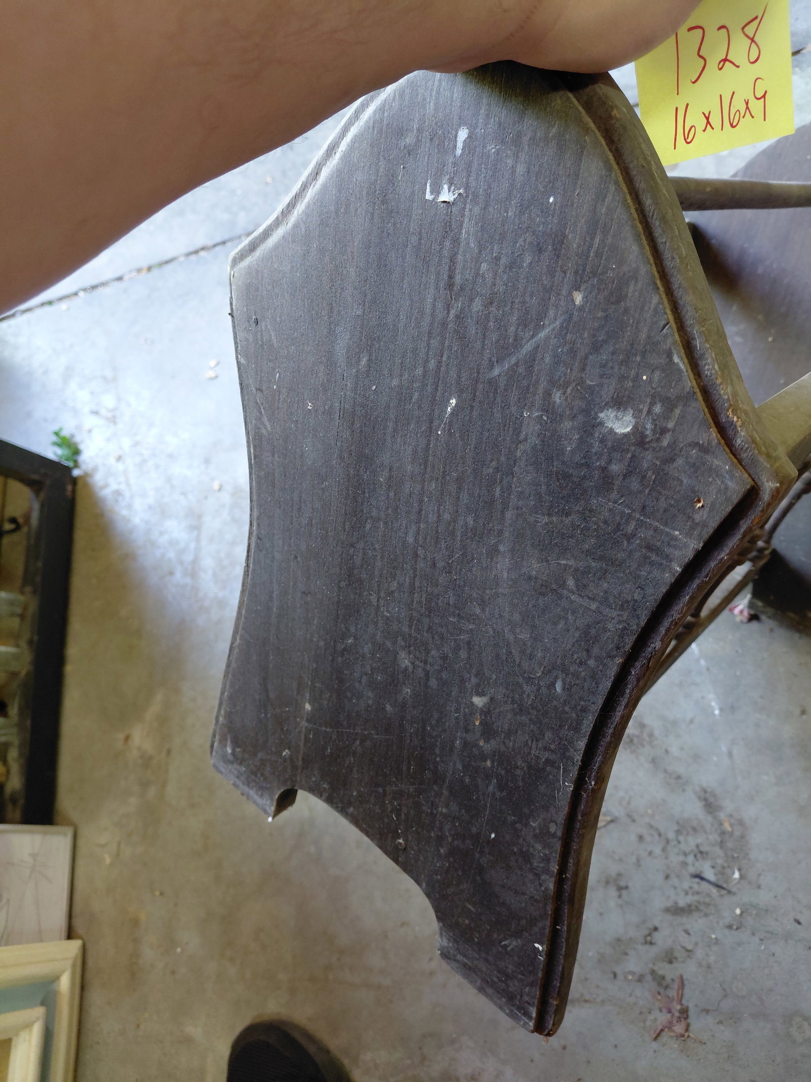 Vintage Wood Magazine Rack - 5