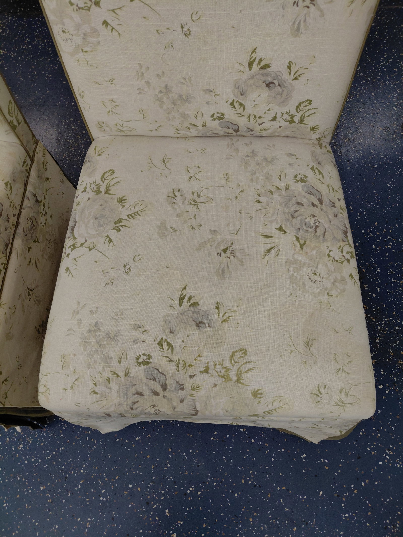 Pair of Upholstered Side Chairs/ needs a good cleaning as seen - 4