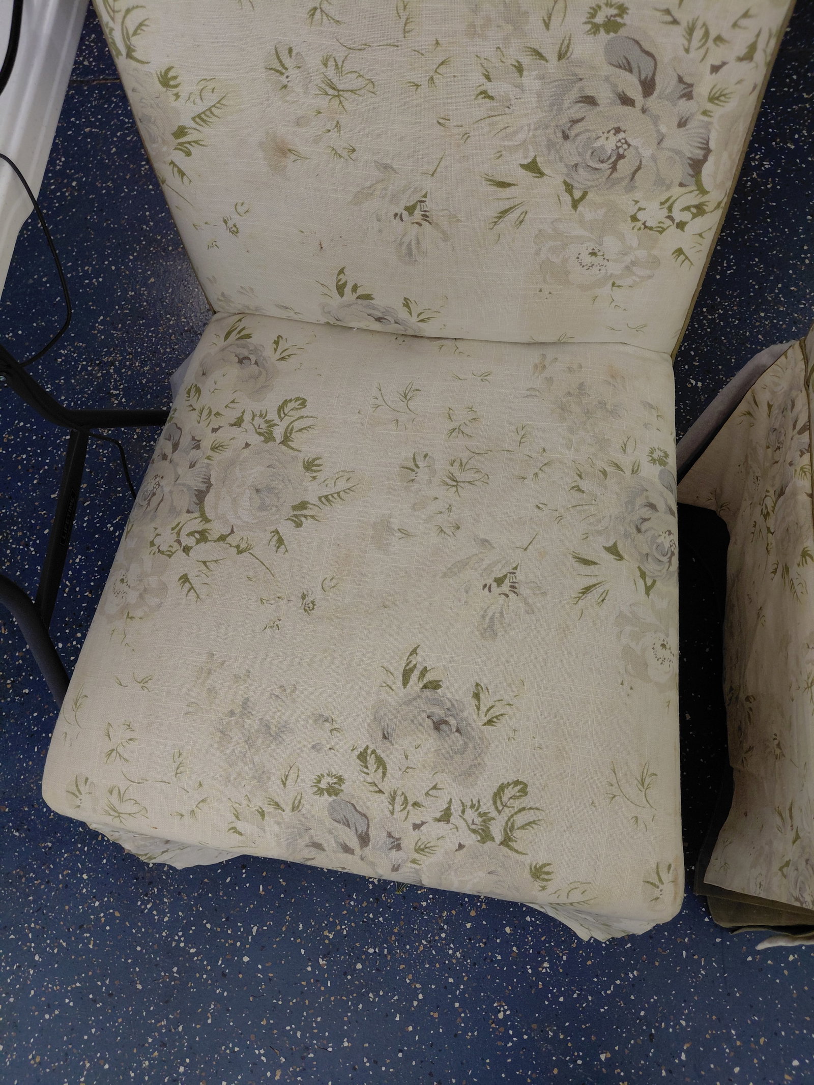 Pair of Upholstered Side Chairs/ needs a good cleaning as seen - 6