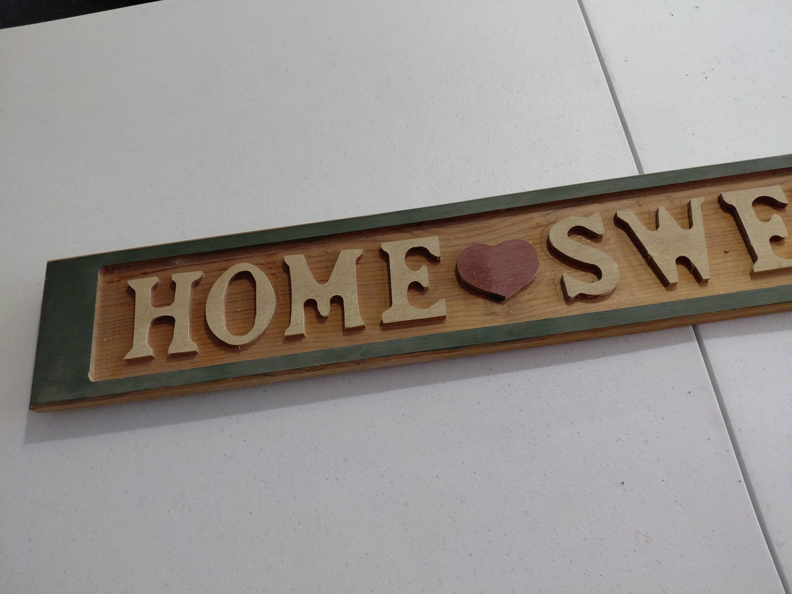 Home Sweet Home Carved Wood Sign - 3