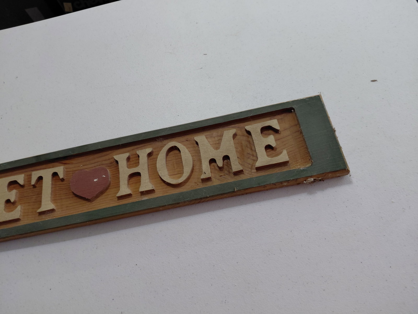 Home Sweet Home Carved Wood Sign - 5