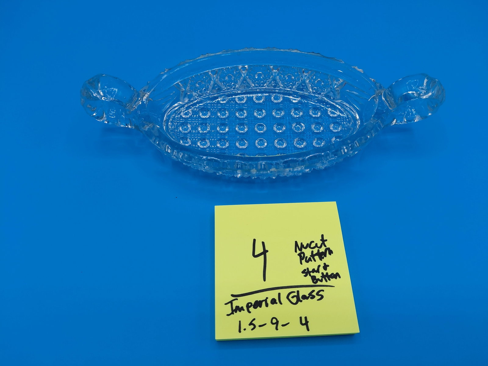 Imperial Glass Nucut Star & Button Pattern - 2