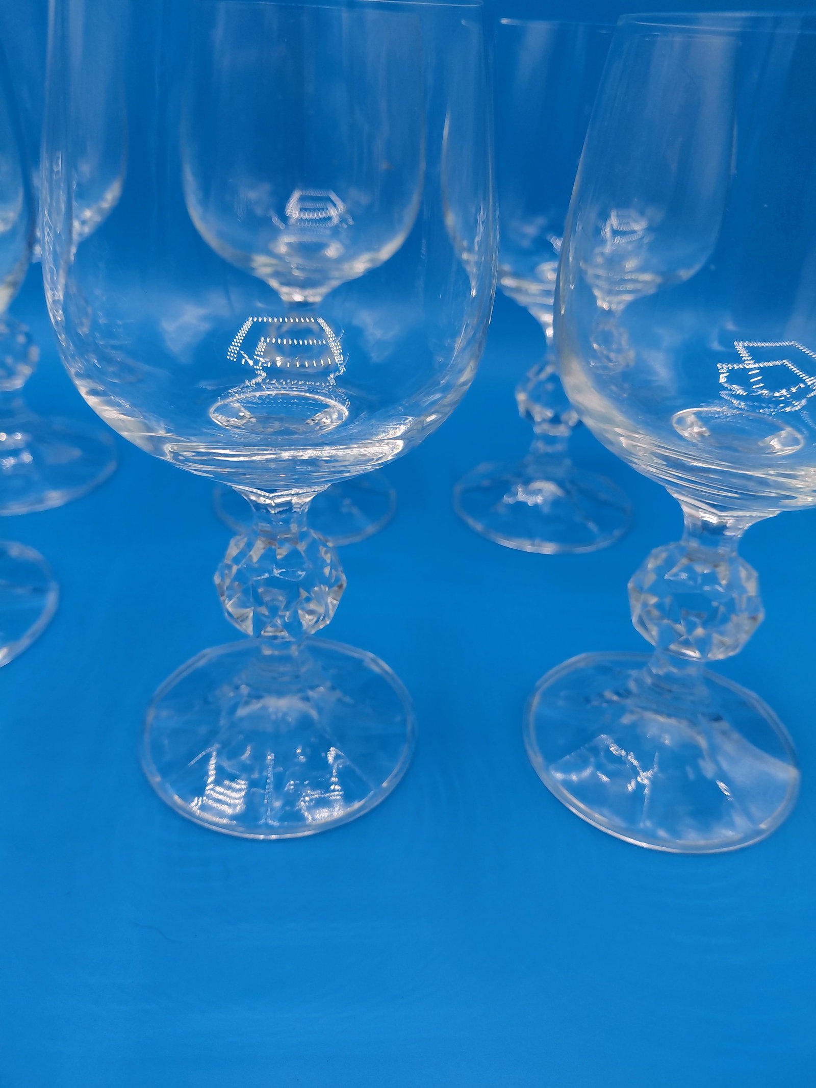 Vintage set of 10 Wine Goblets - 6