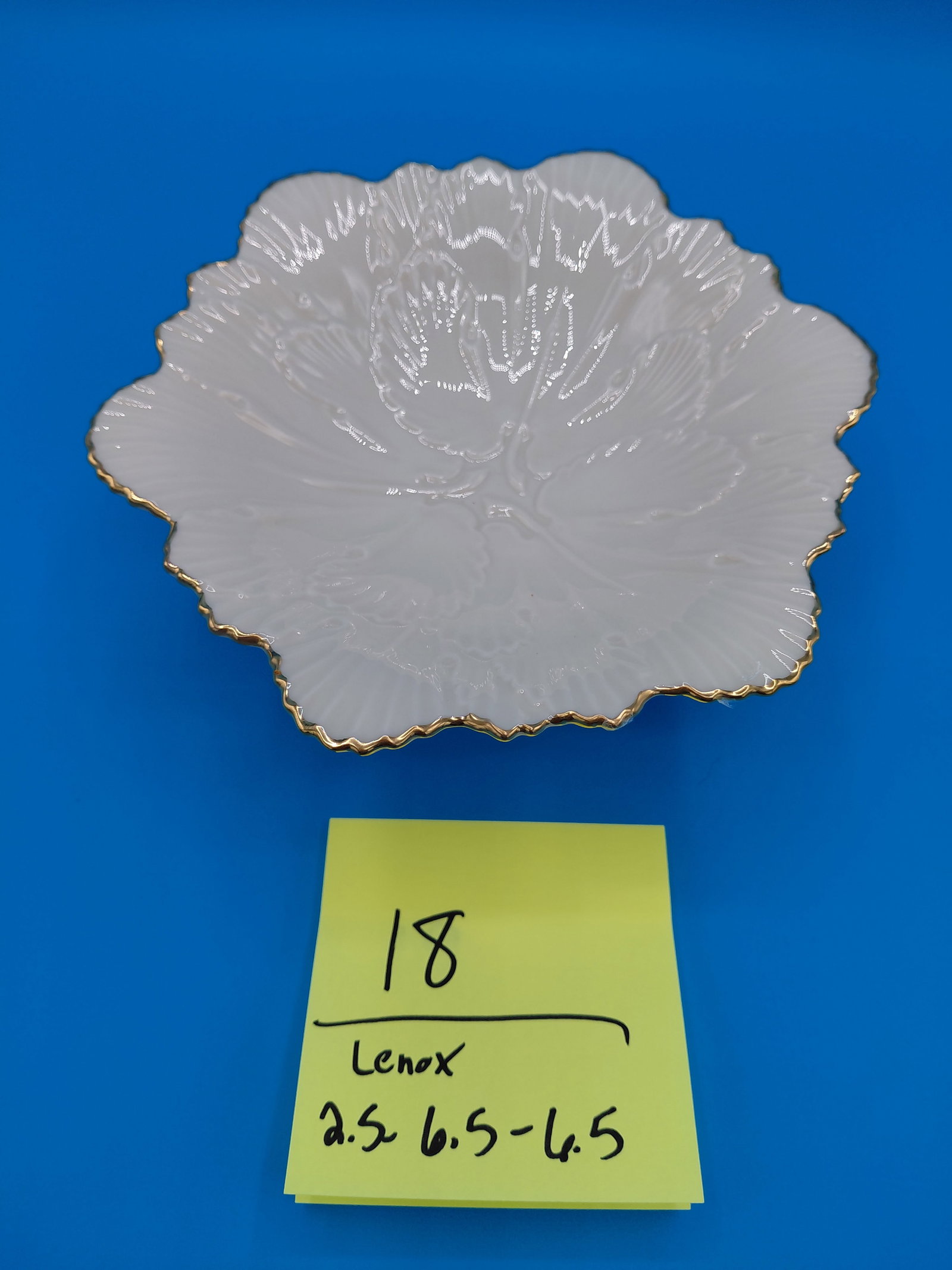 Gold Trimmed Lenox Pedestal Candy Dish - 2